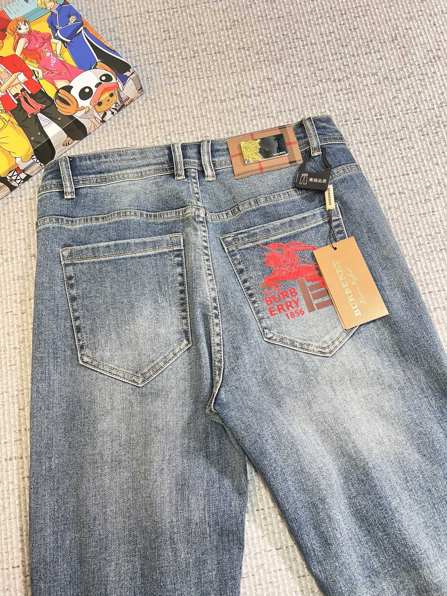Burberry Male Jeans Denim Slim Fit