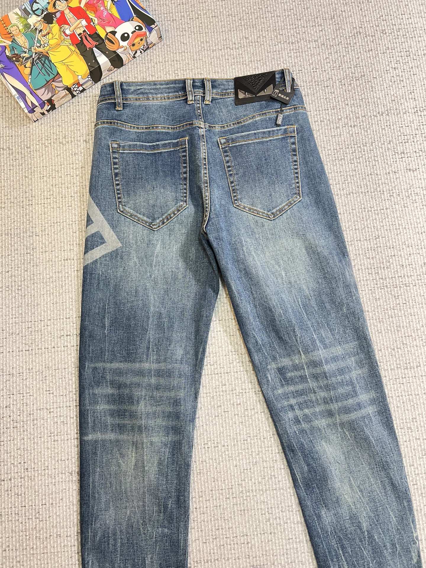 Fendi Male Jeans Denim Slim Fit