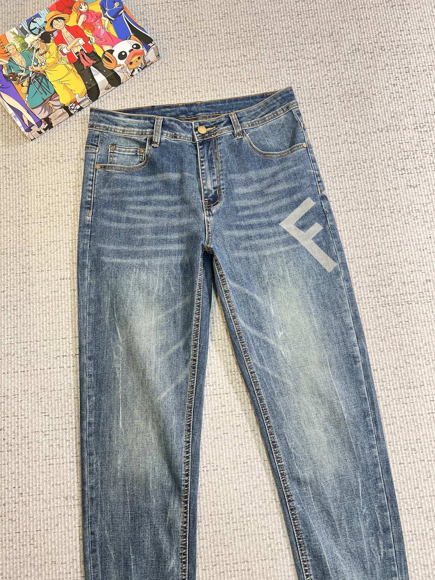 Fendi Male Jeans Denim Slim Fit
