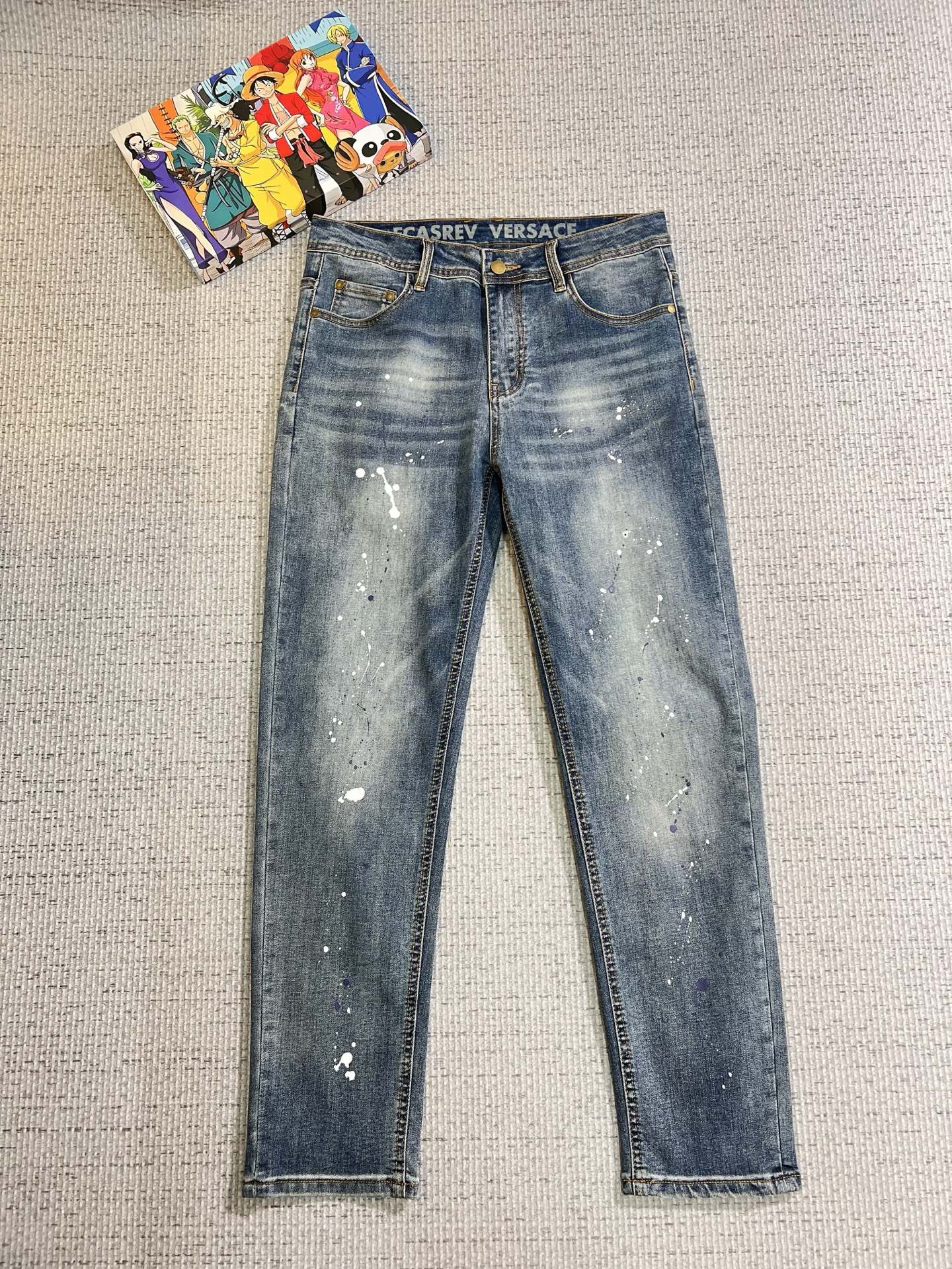Versace Male Jeans Denim Slim Fit