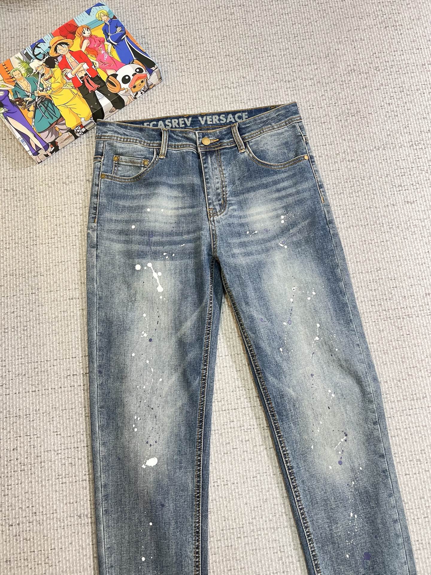 Versace Male Jeans Denim Slim Fit