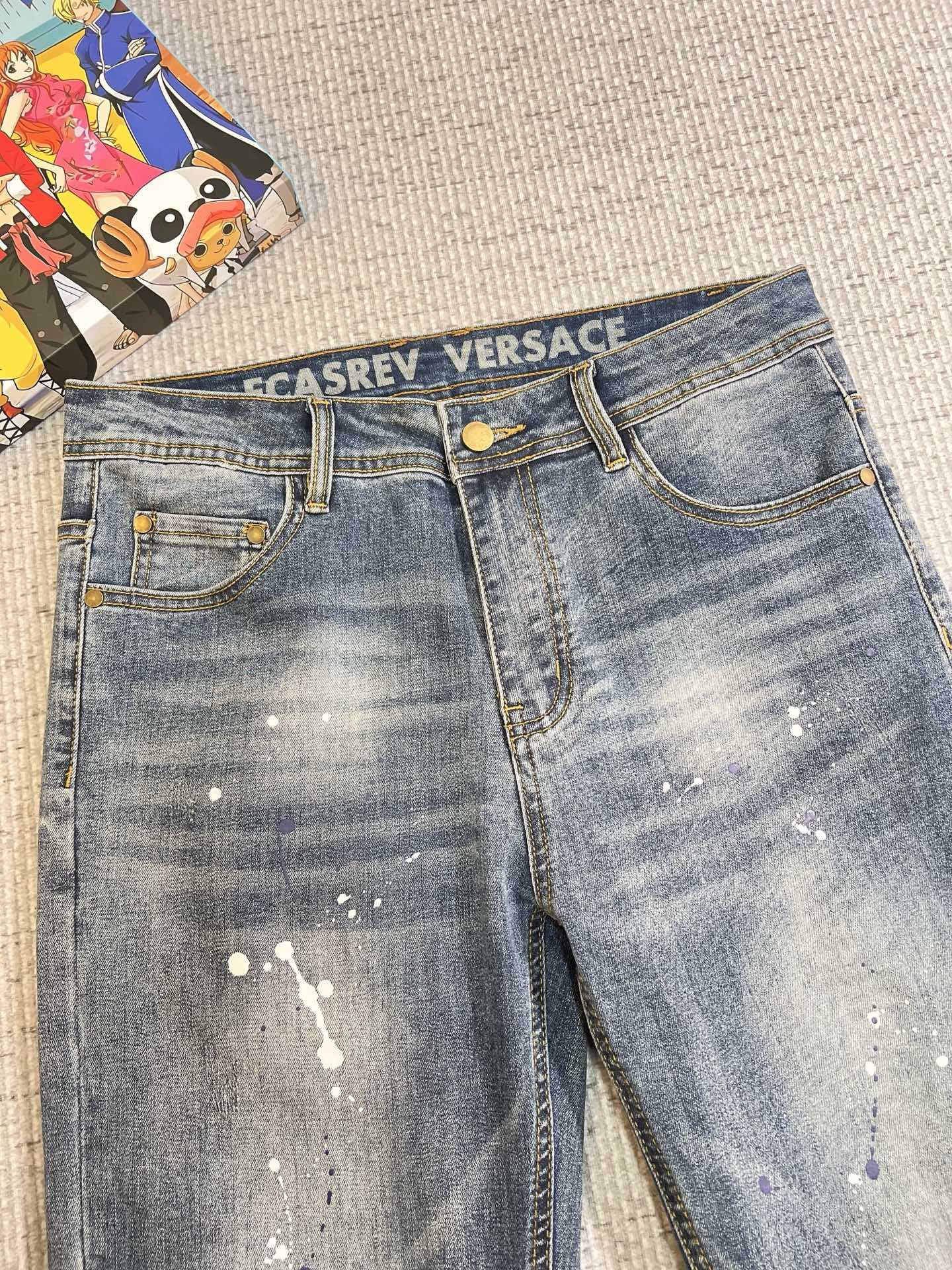 Versace Male Jeans Denim Slim Fit
