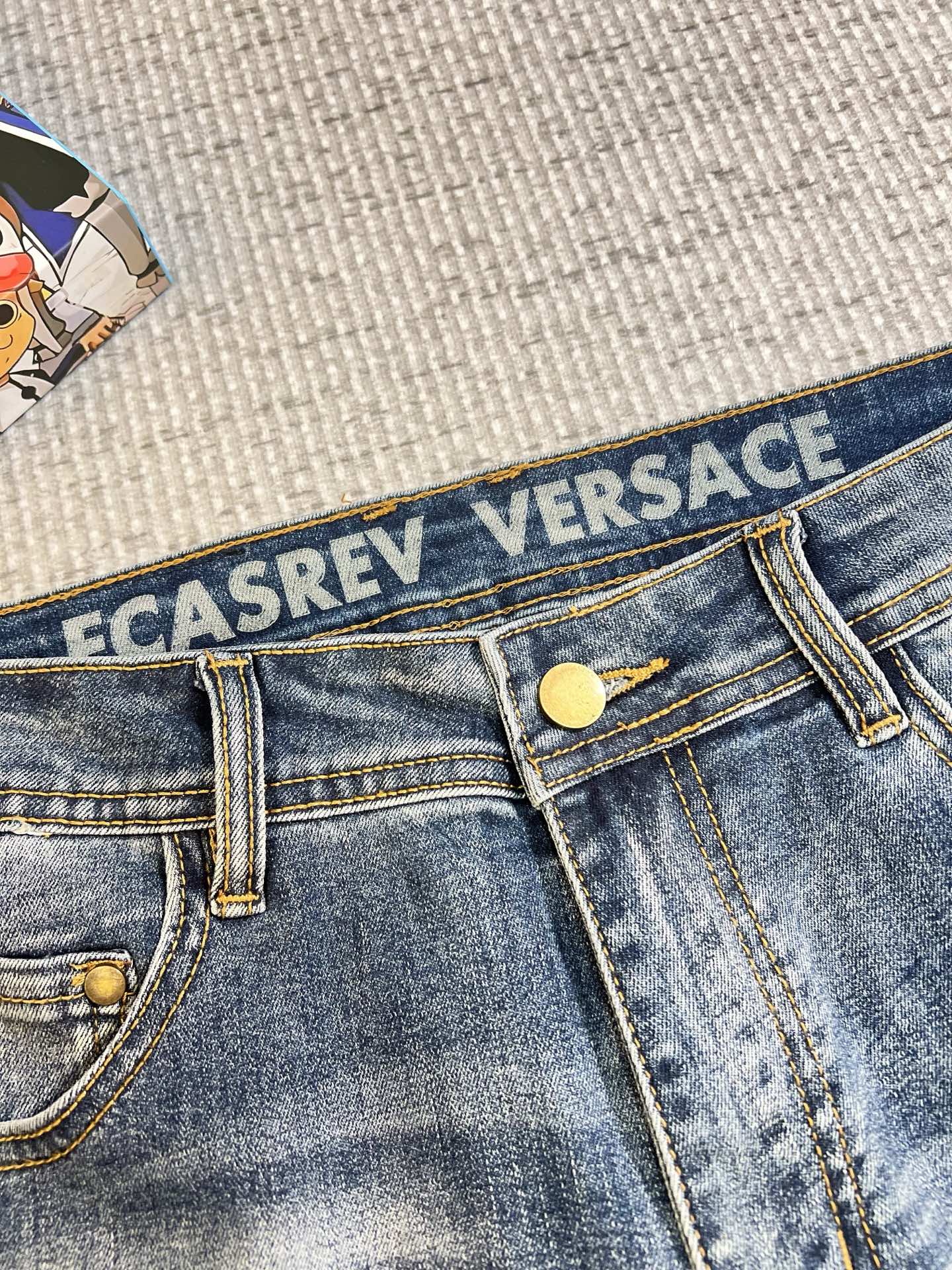 Versace Male Jeans Denim Slim Fit