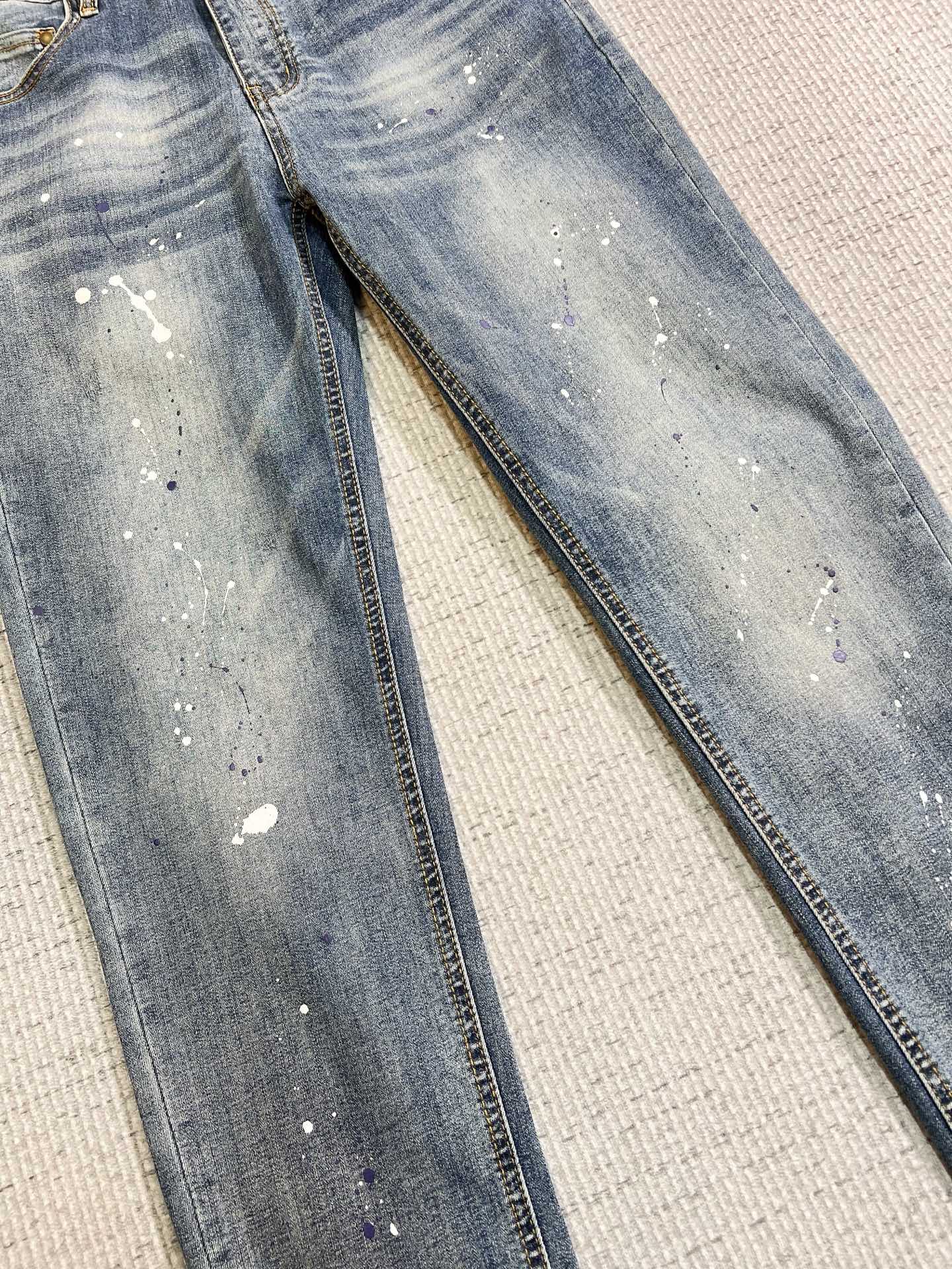 Versace Male Jeans Denim Slim Fit