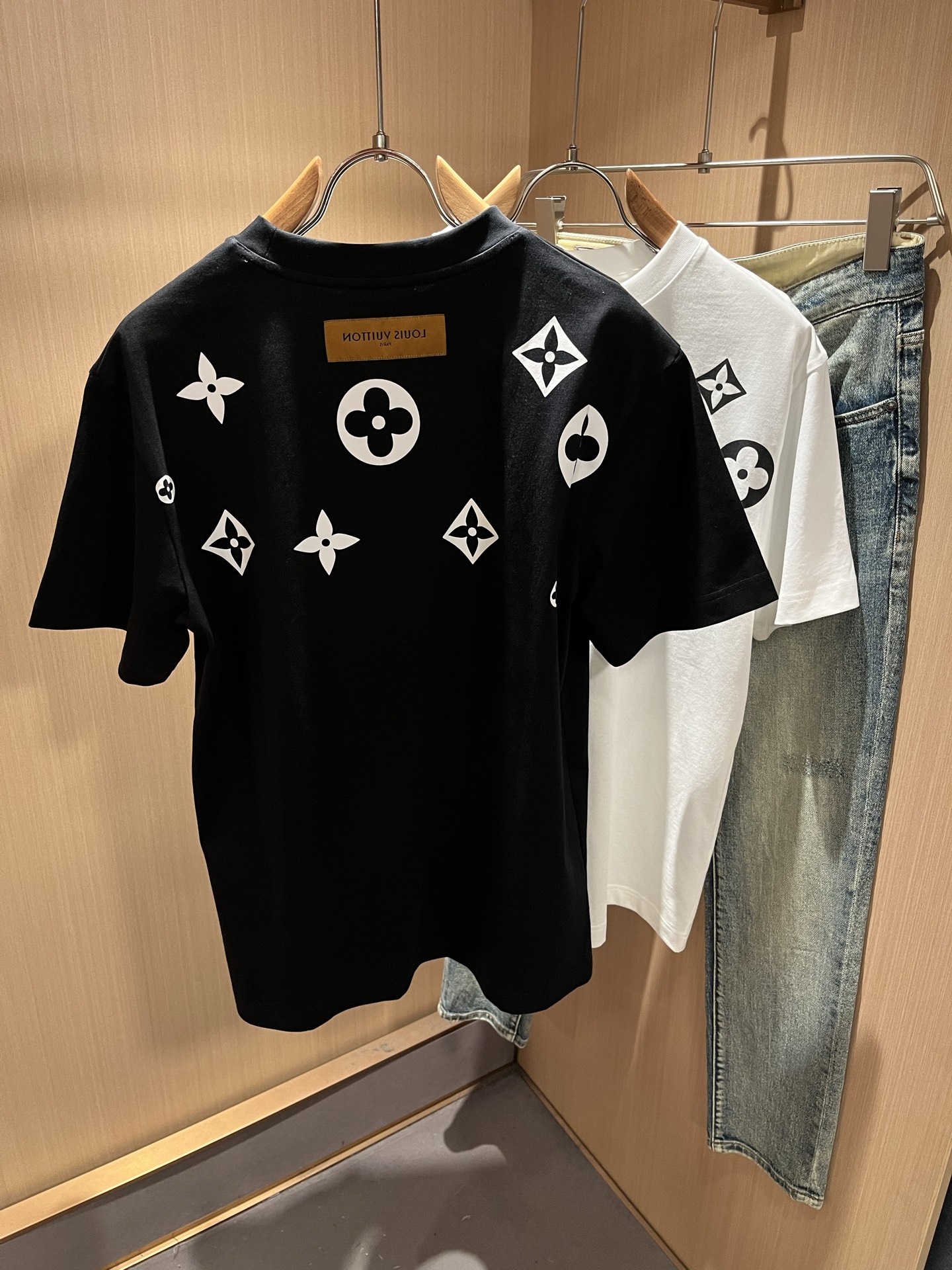 Louis Vuitton Couple Basic Clothing Cotton Printed S-l-xl