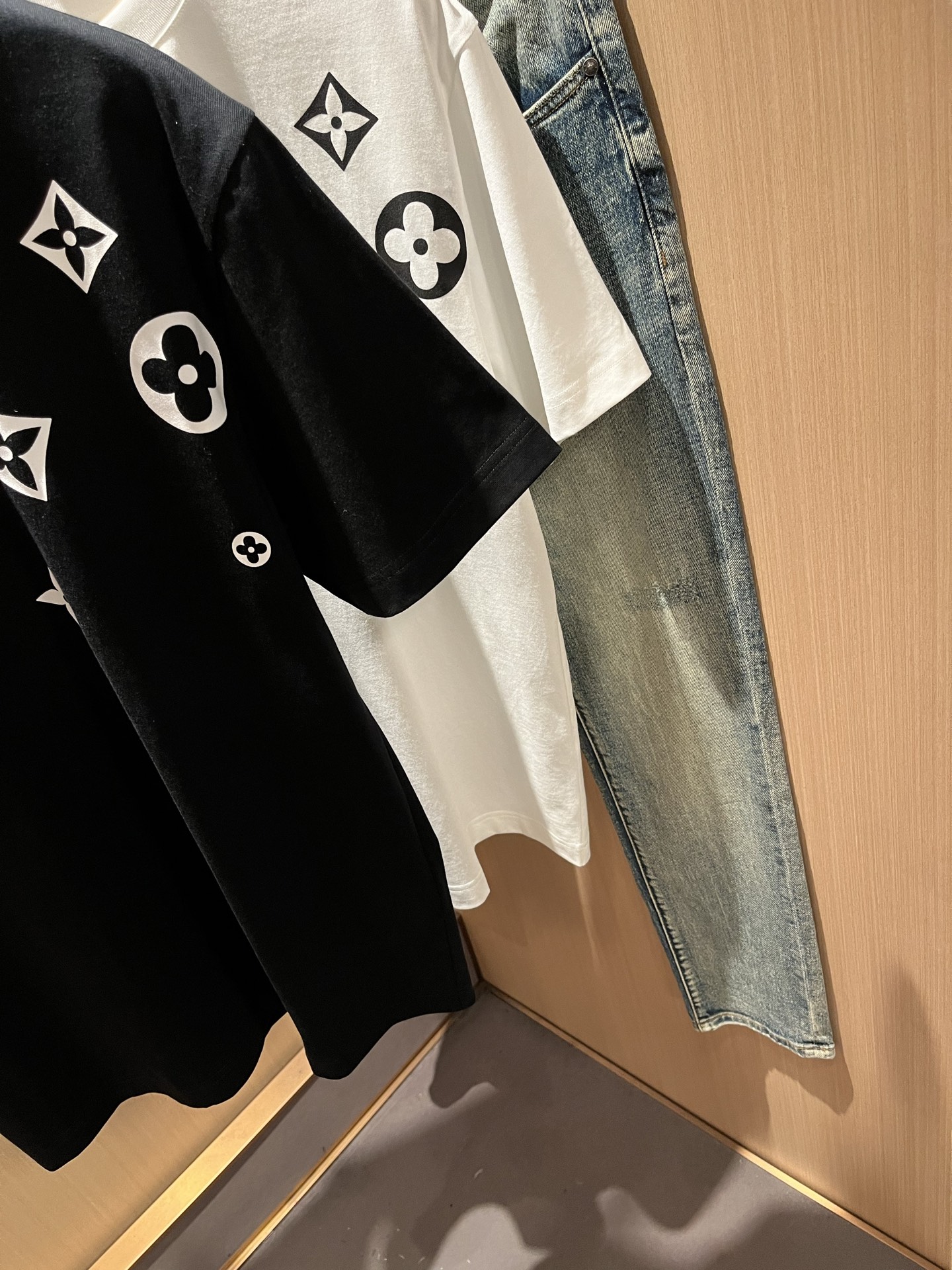 Louis Vuitton Couple Basic Clothing Cotton Printed S-l-xl