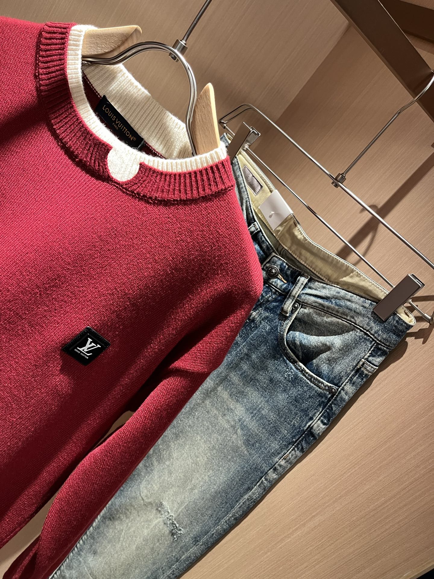 Louis Vuitton Couple Basic Clothing Wool S-m-l-xl