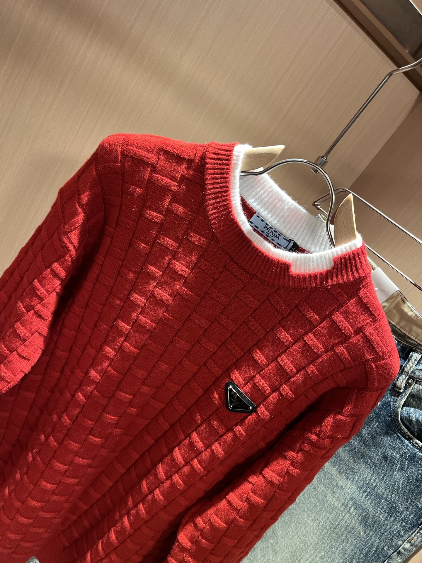 Prada Couple Basic Clothing Wool M-l-xl