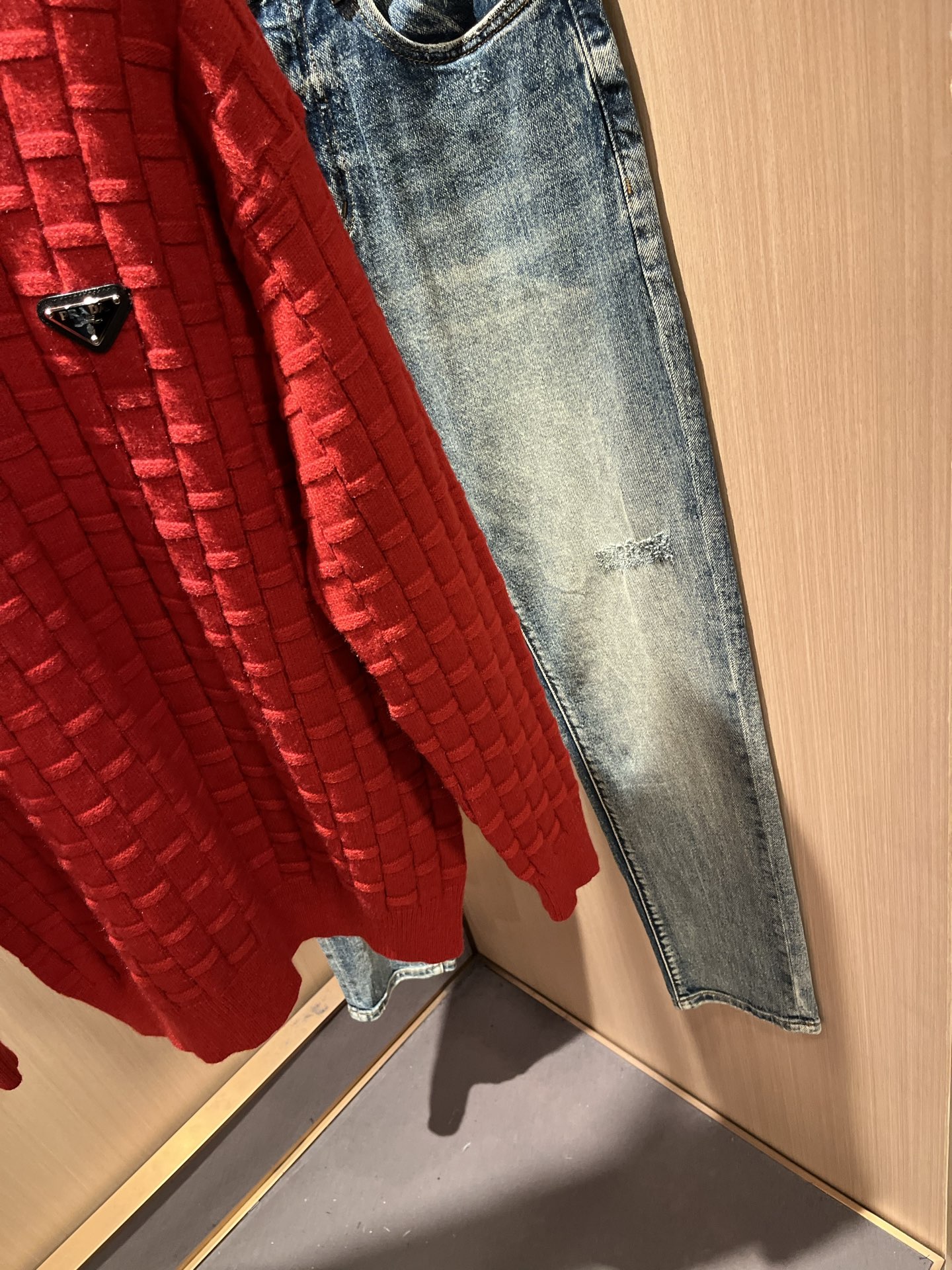 Prada Couple Basic Clothing Wool M-l-xl