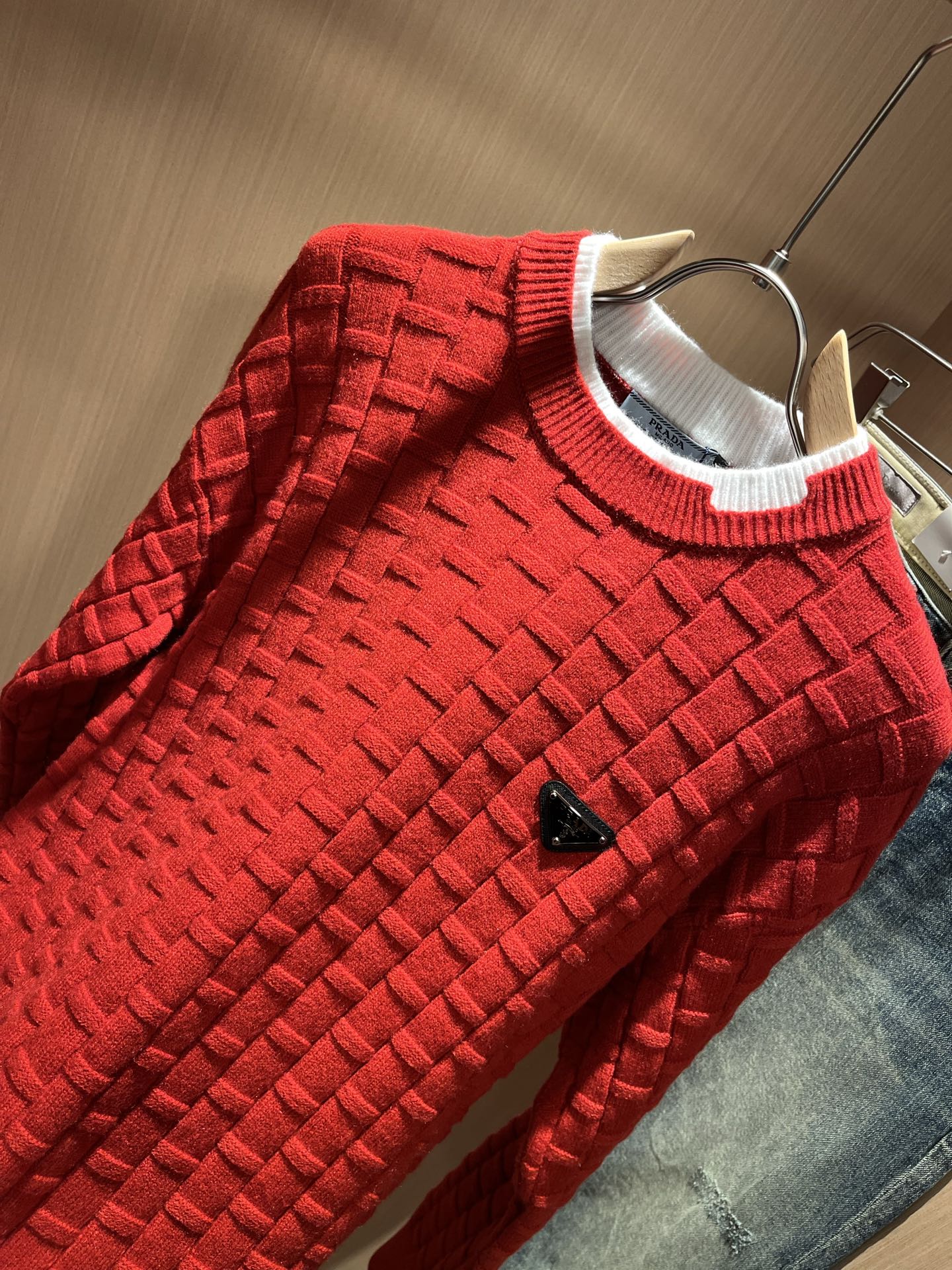 Prada Couple Basic Clothing Wool M-l-xl