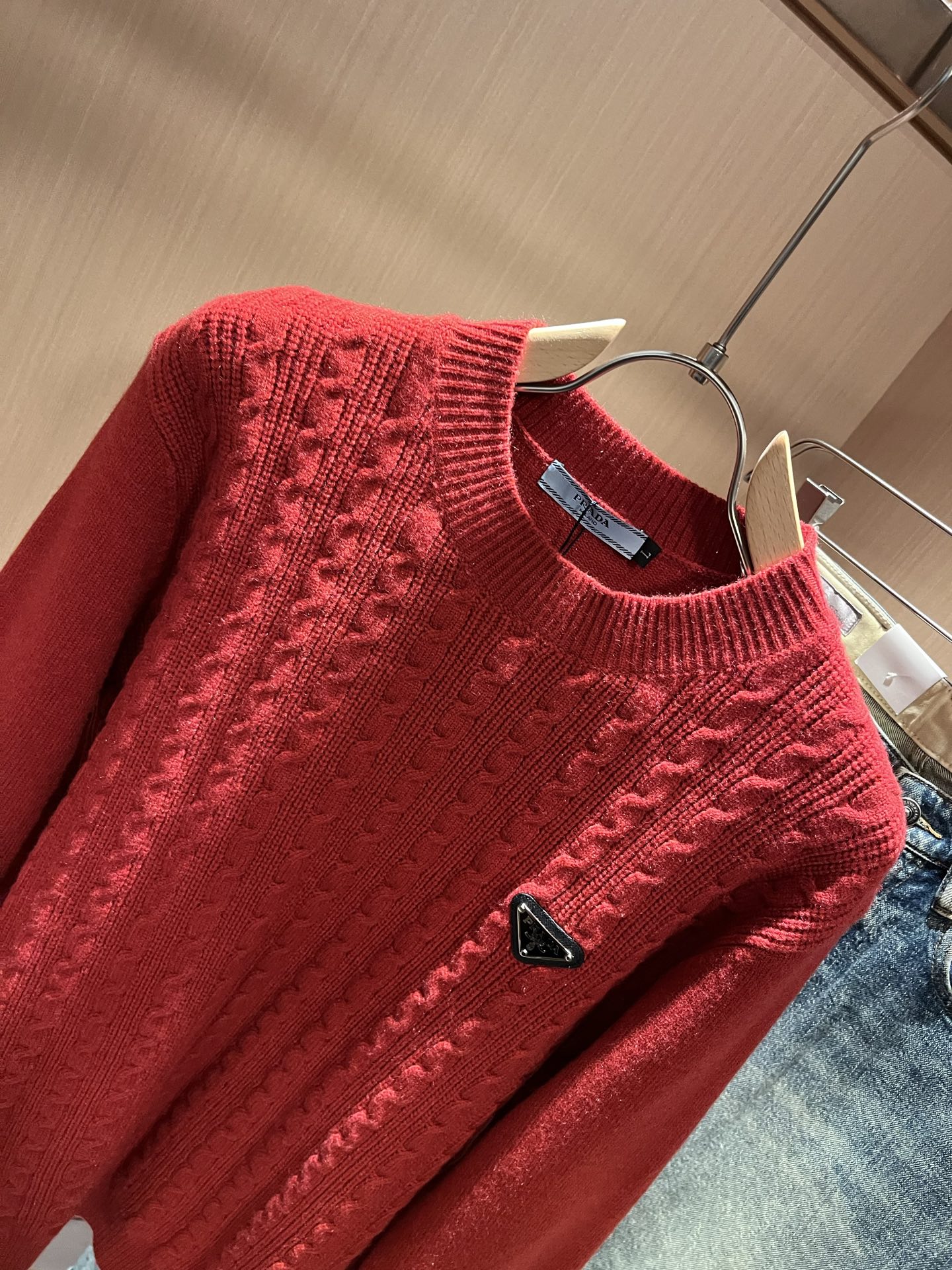 Prada Couple Basic Clothing Wool M-l-xl