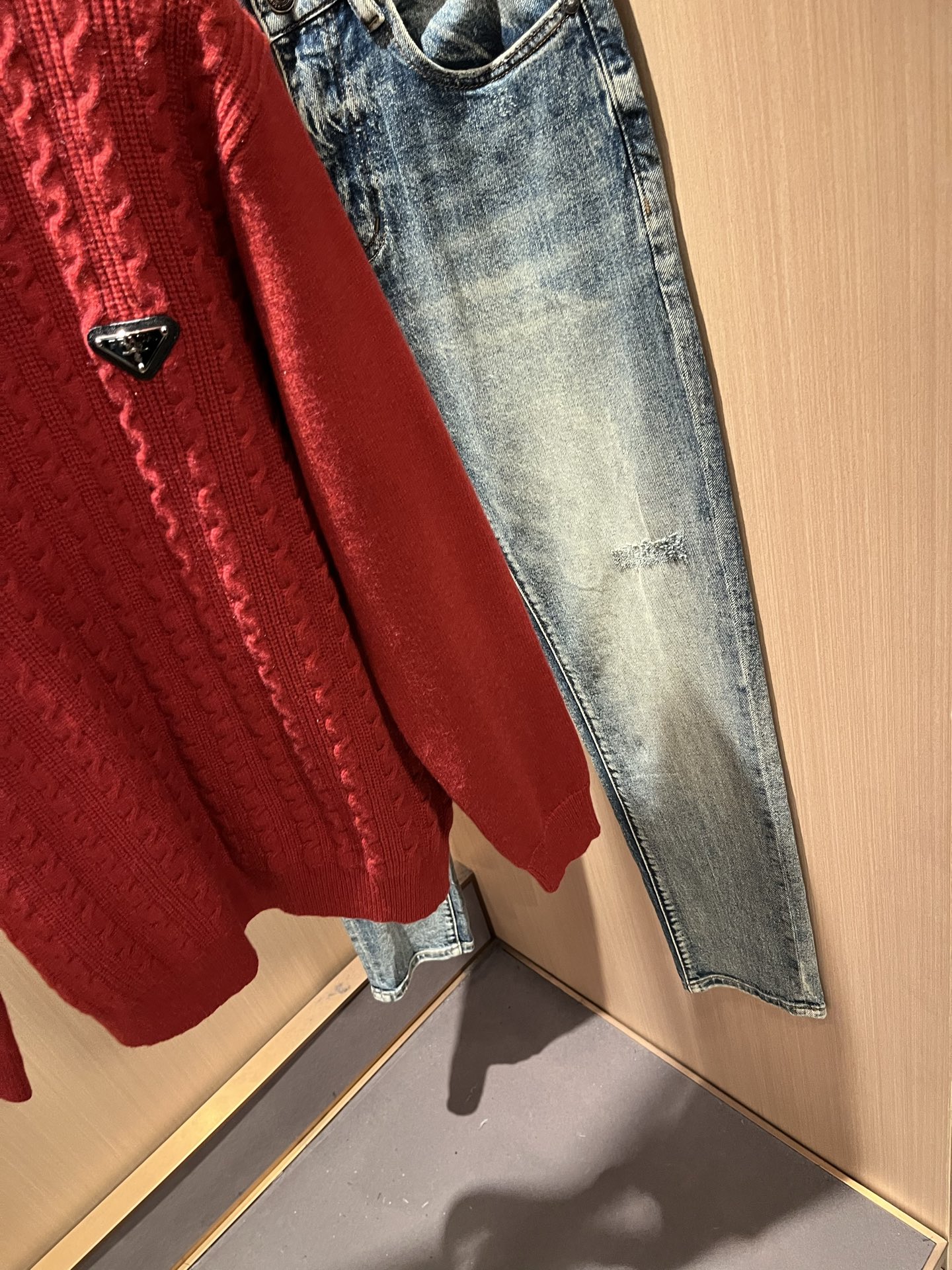 Prada Couple Basic Clothing Wool M-l-xl