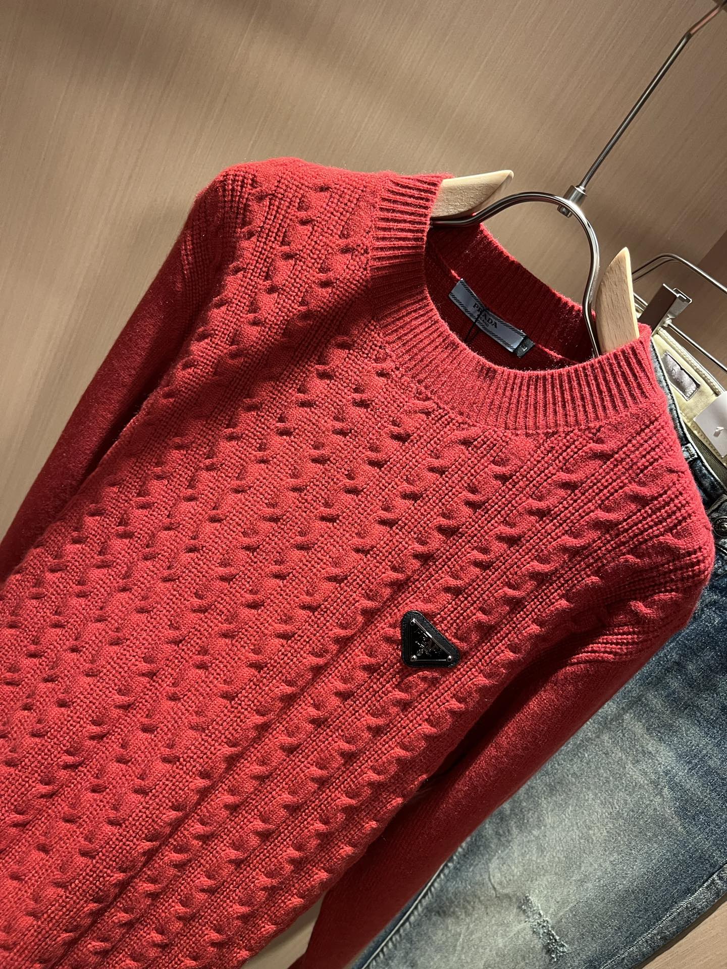 Prada Couple Basic Clothing Wool M-l-xl