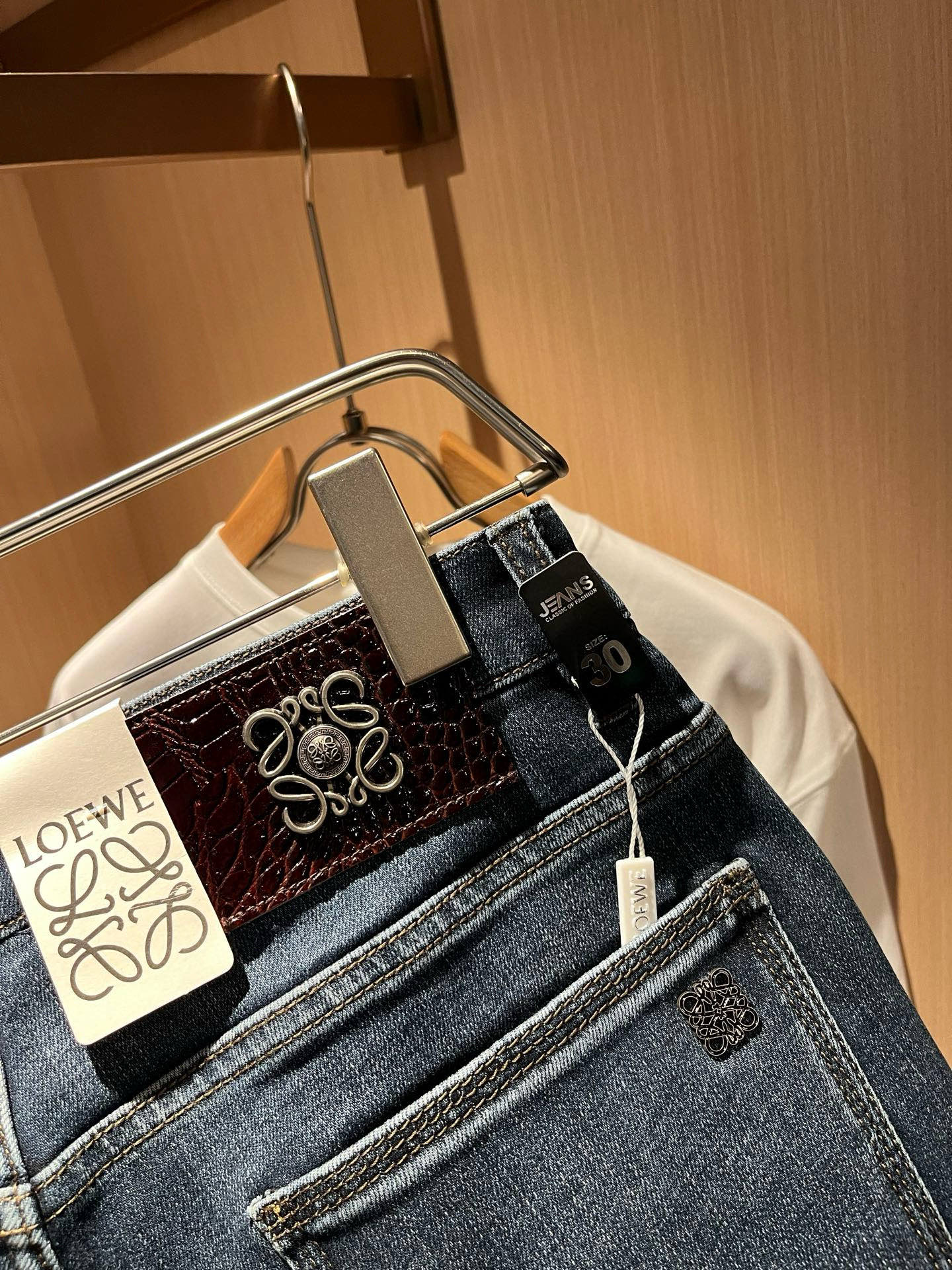 Loewe Male Jeans Cotton Slim Fit L