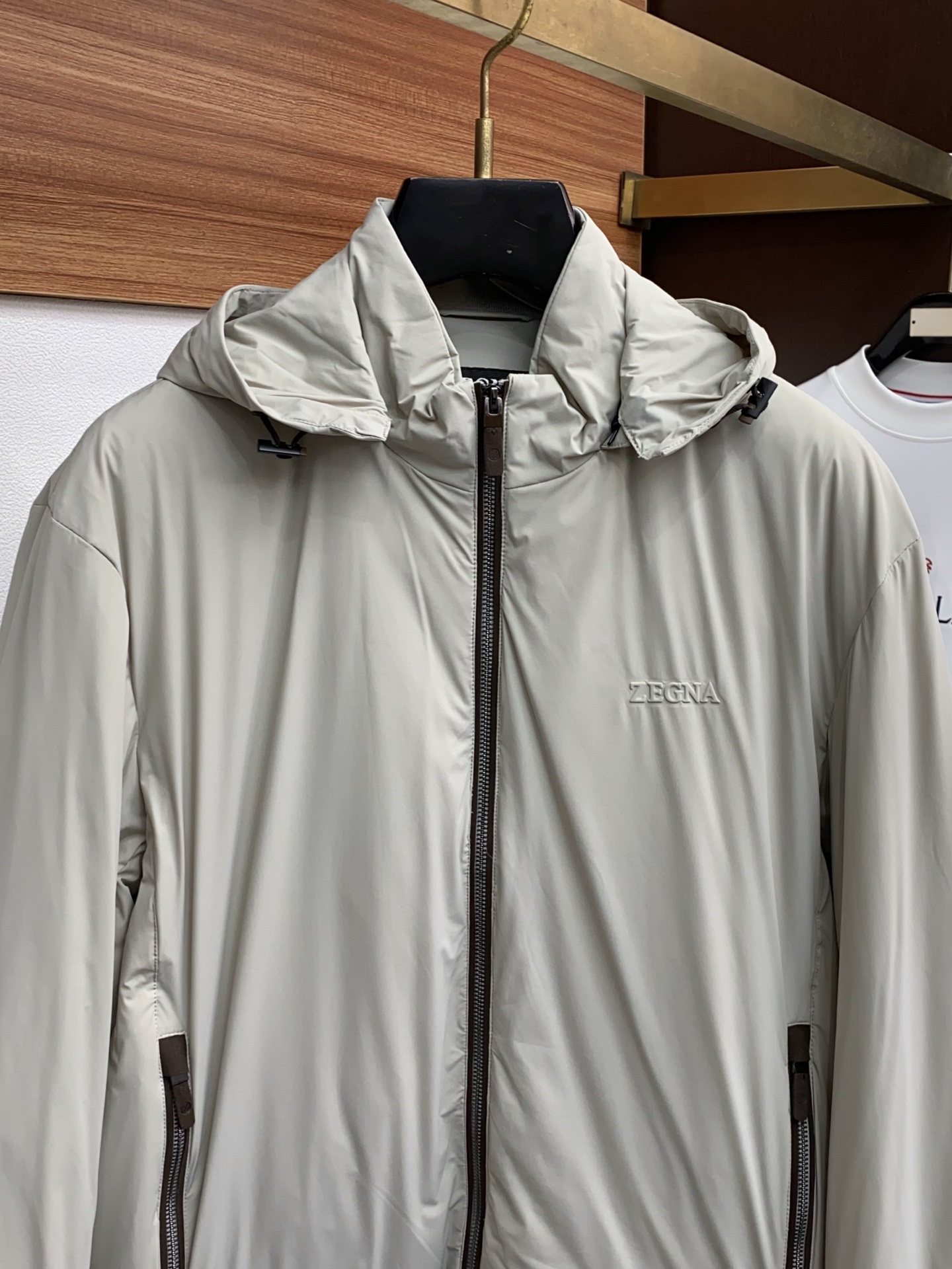 Ermenegildo Zegna Male Down Jacket White Duck Down M-xl