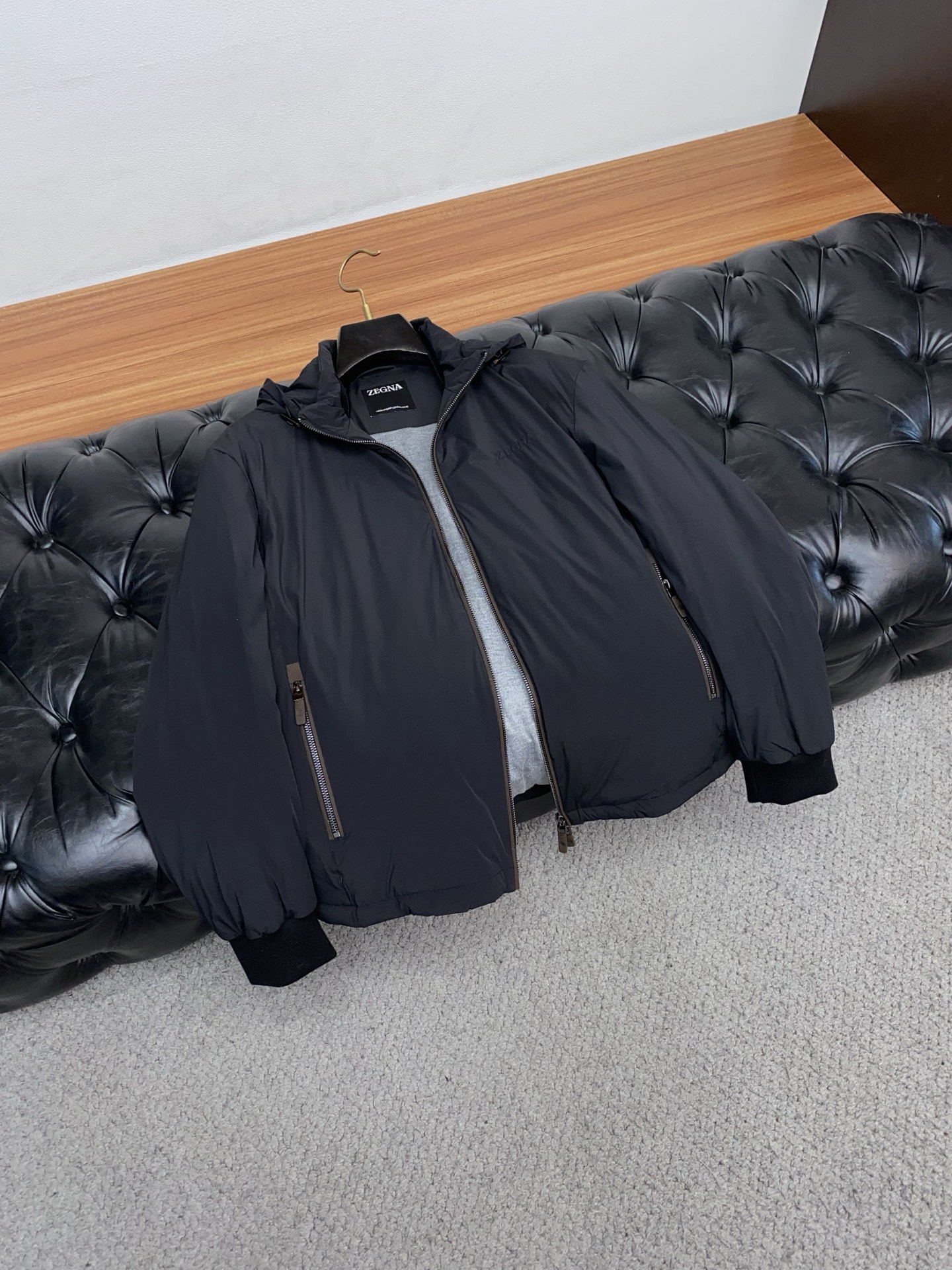 Ermenegildo Zegna Male Down Jacket White Duck Down M-xl