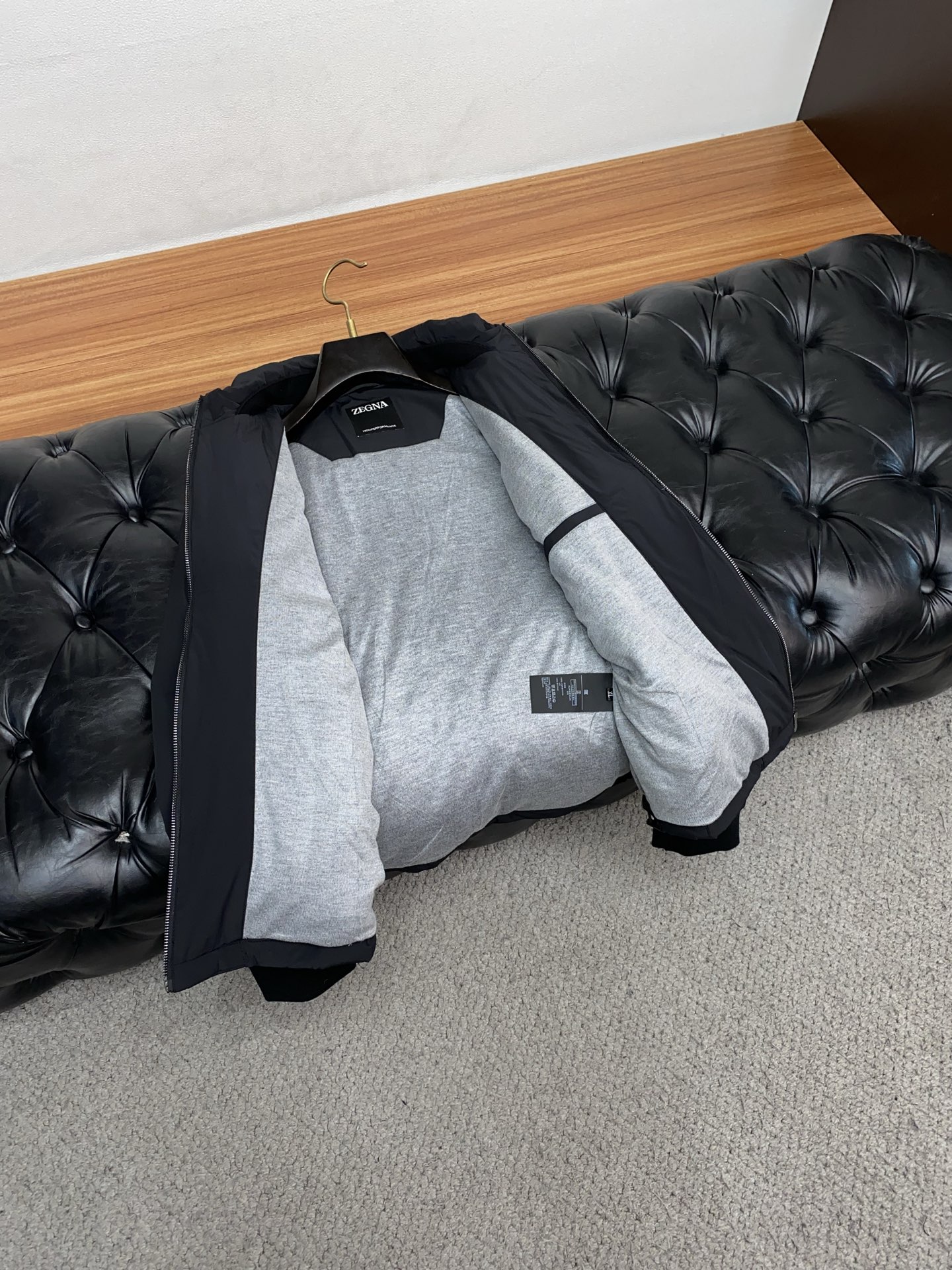 Ermenegildo Zegna Male Down Jacket White Duck Down M-xl