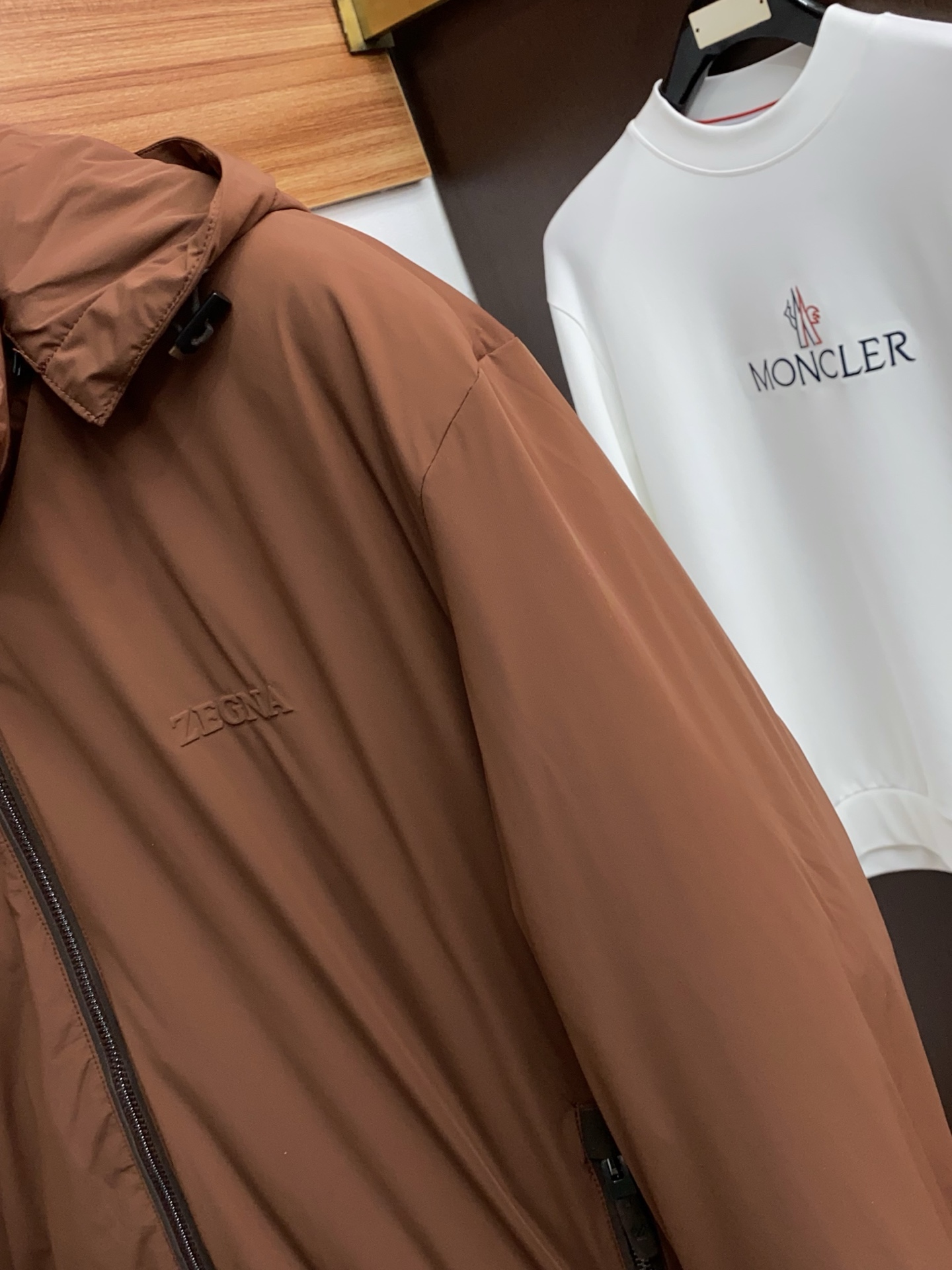 Ermenegildo Zegna Male Down Jacket White Duck Down M-xl