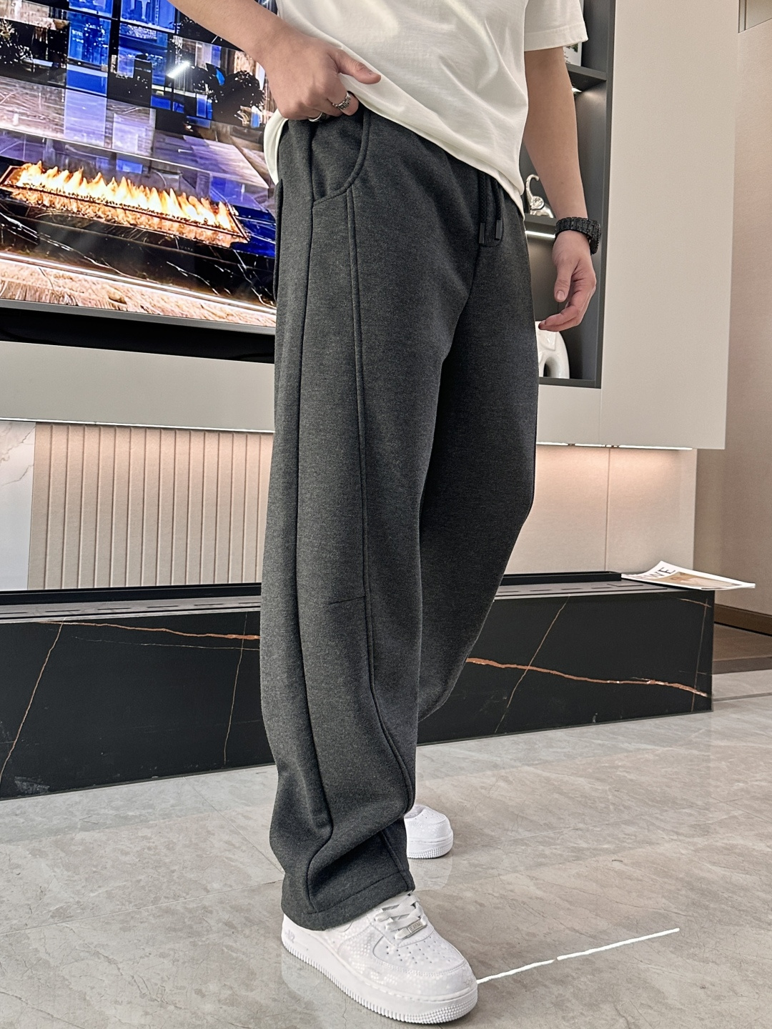 Saint Laurent Male Basic Clothing Cotton Fleece Lined M-xxxl