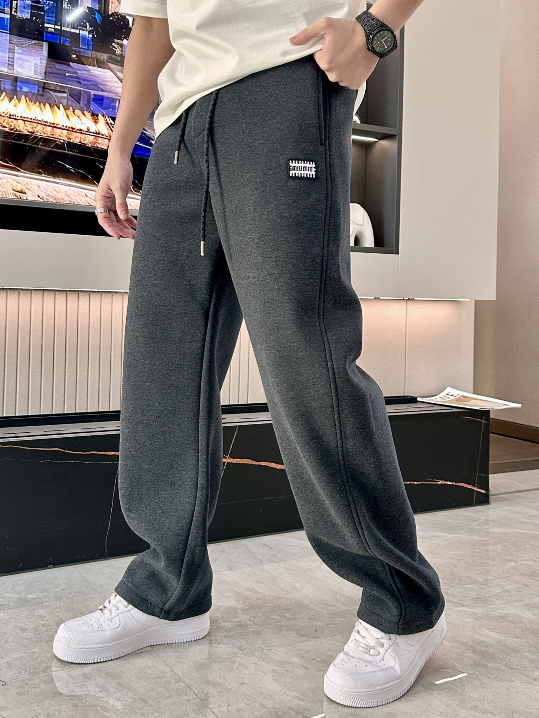 Miu Miu Male Basic Clothing Cotton Fleece Lined M-xxxl