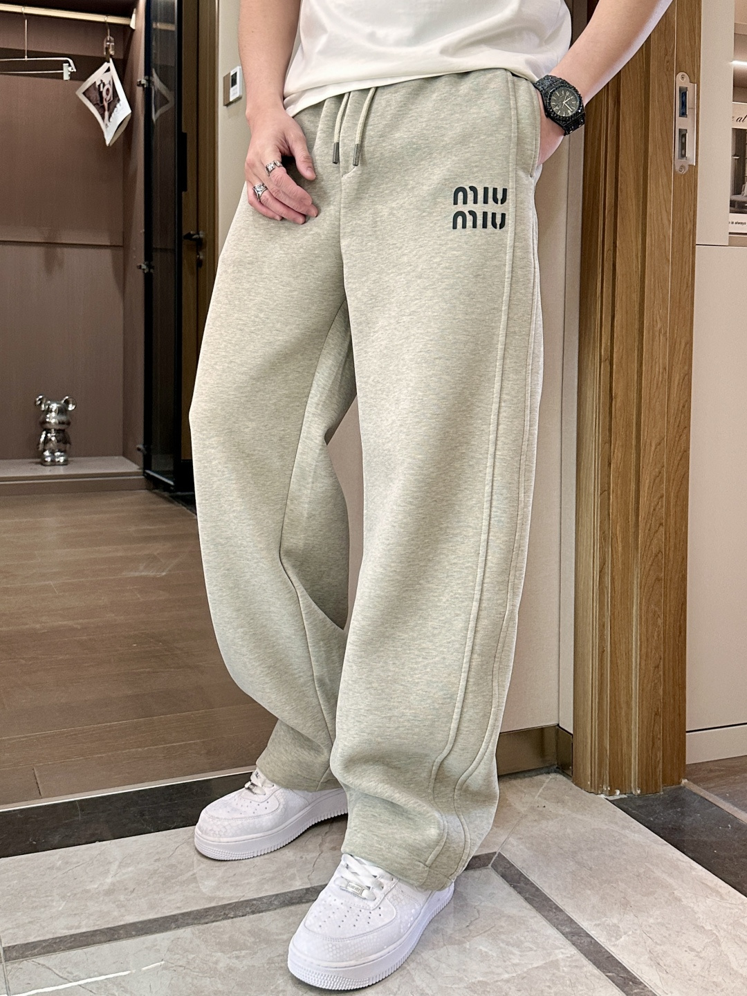 Miu Miu Male Basic Clothing Cotton Fleece Lined M-xxxl