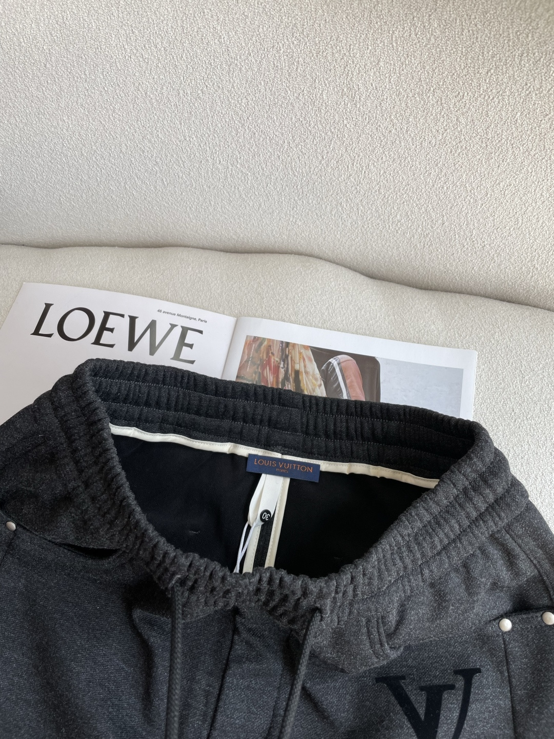 Louis Vuitton Male Sports Pants Cotton L