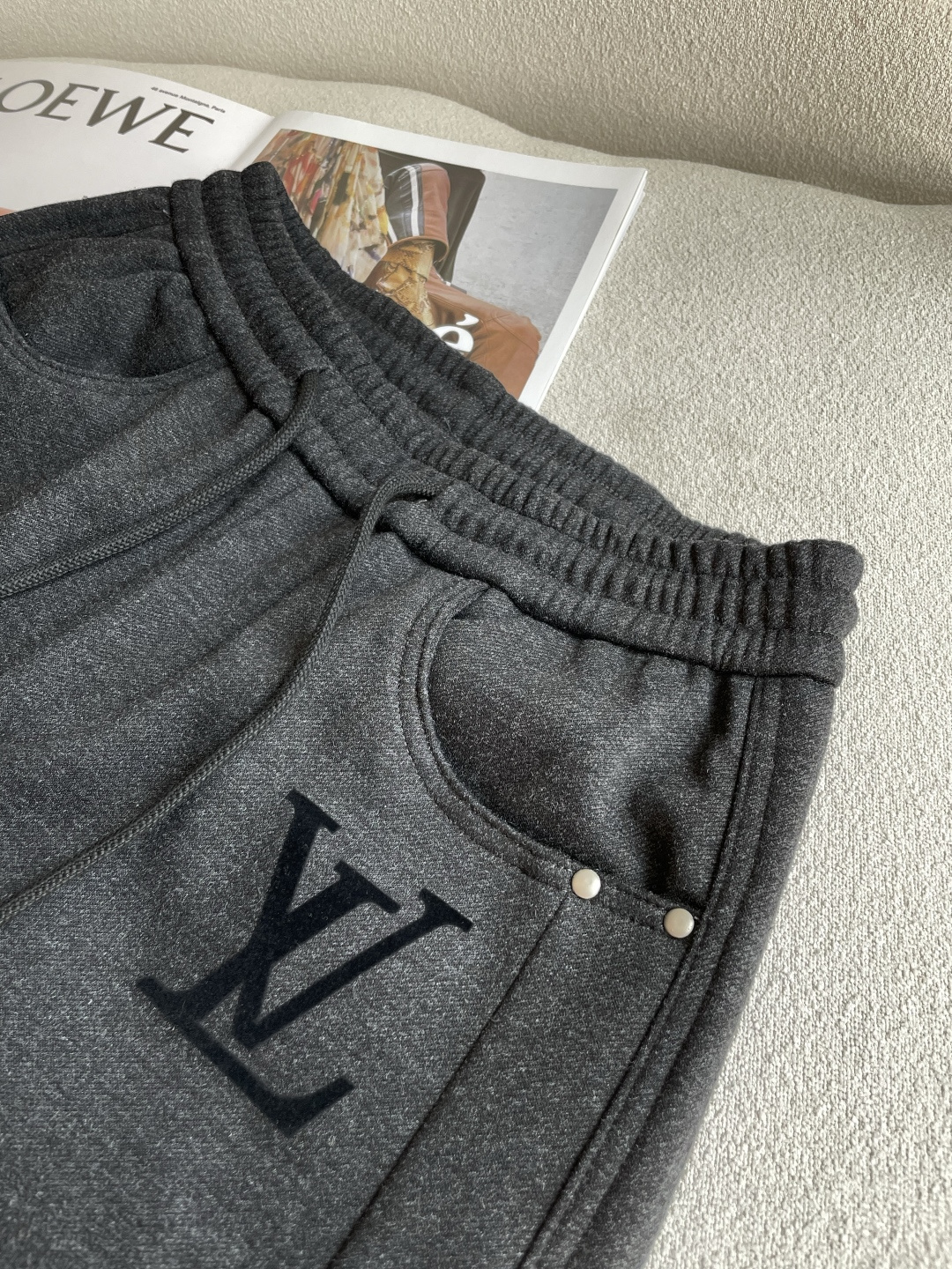 Louis Vuitton Male Sports Pants Cotton L