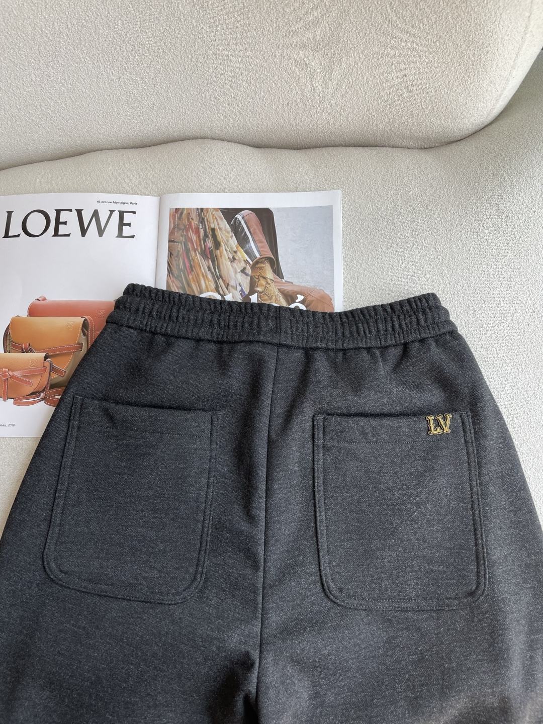 Louis Vuitton Male Sports Pants Cotton L