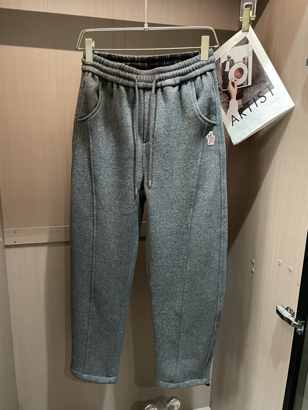 Moncler Male Sports Pants Cotton Black M-l-xxxl