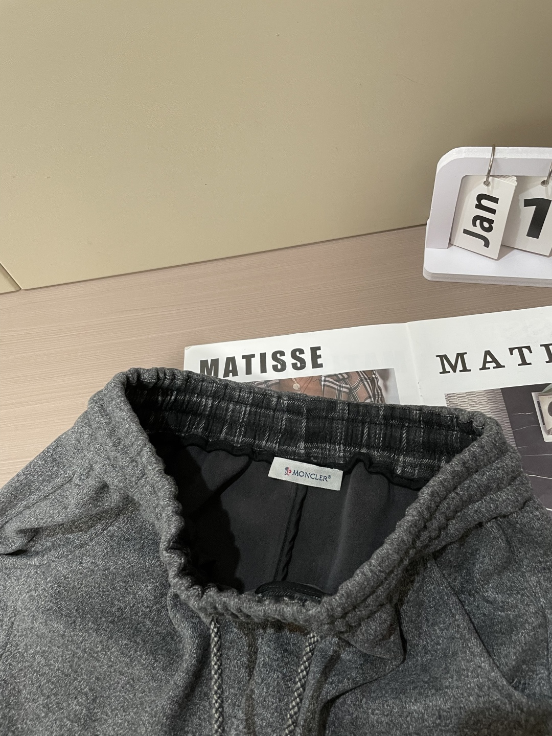 Moncler Male Sports Pants Cotton Black M-l-xxxl