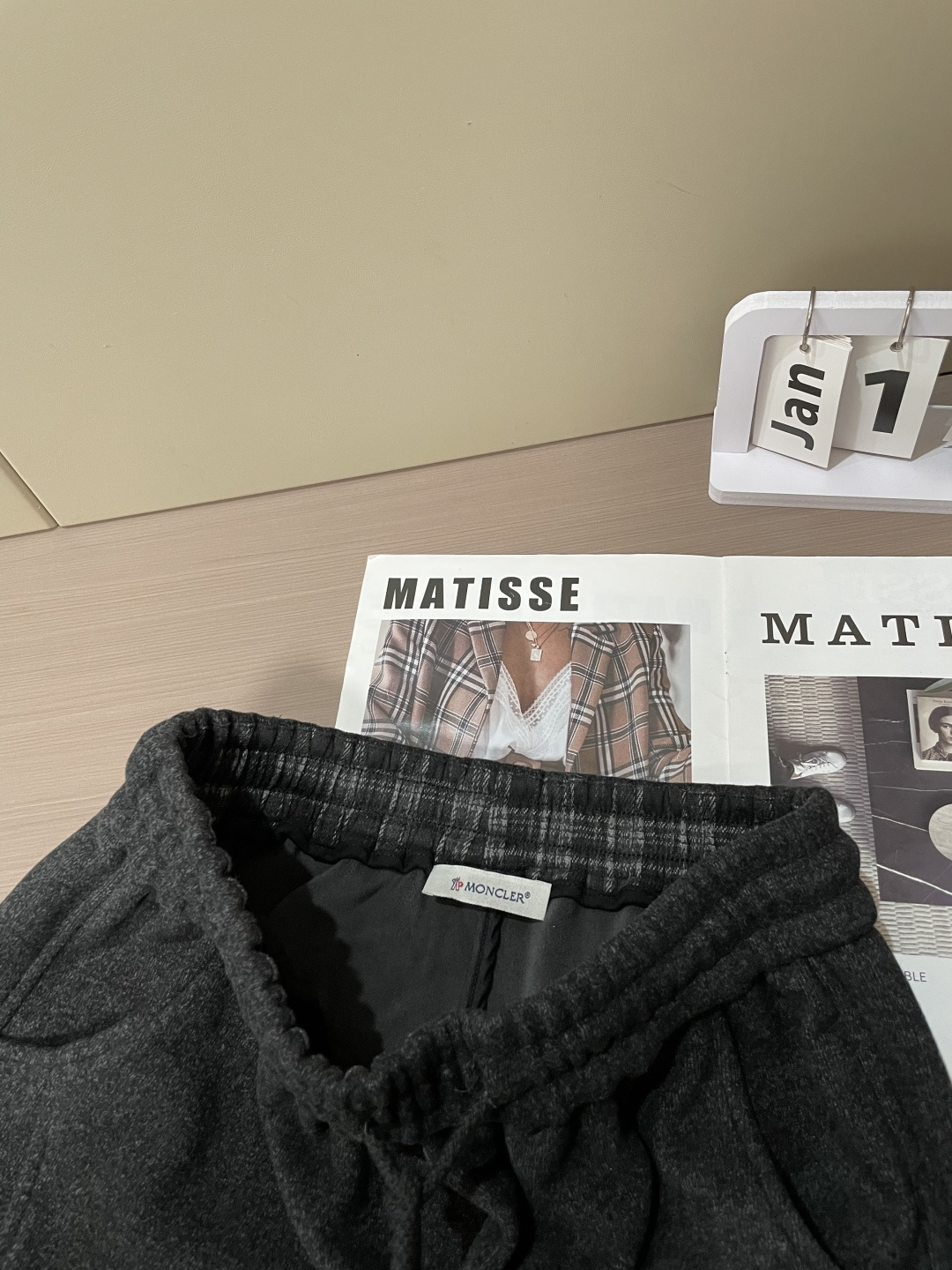 Moncler Male Sports Pants Cotton Black M-l-xxxl