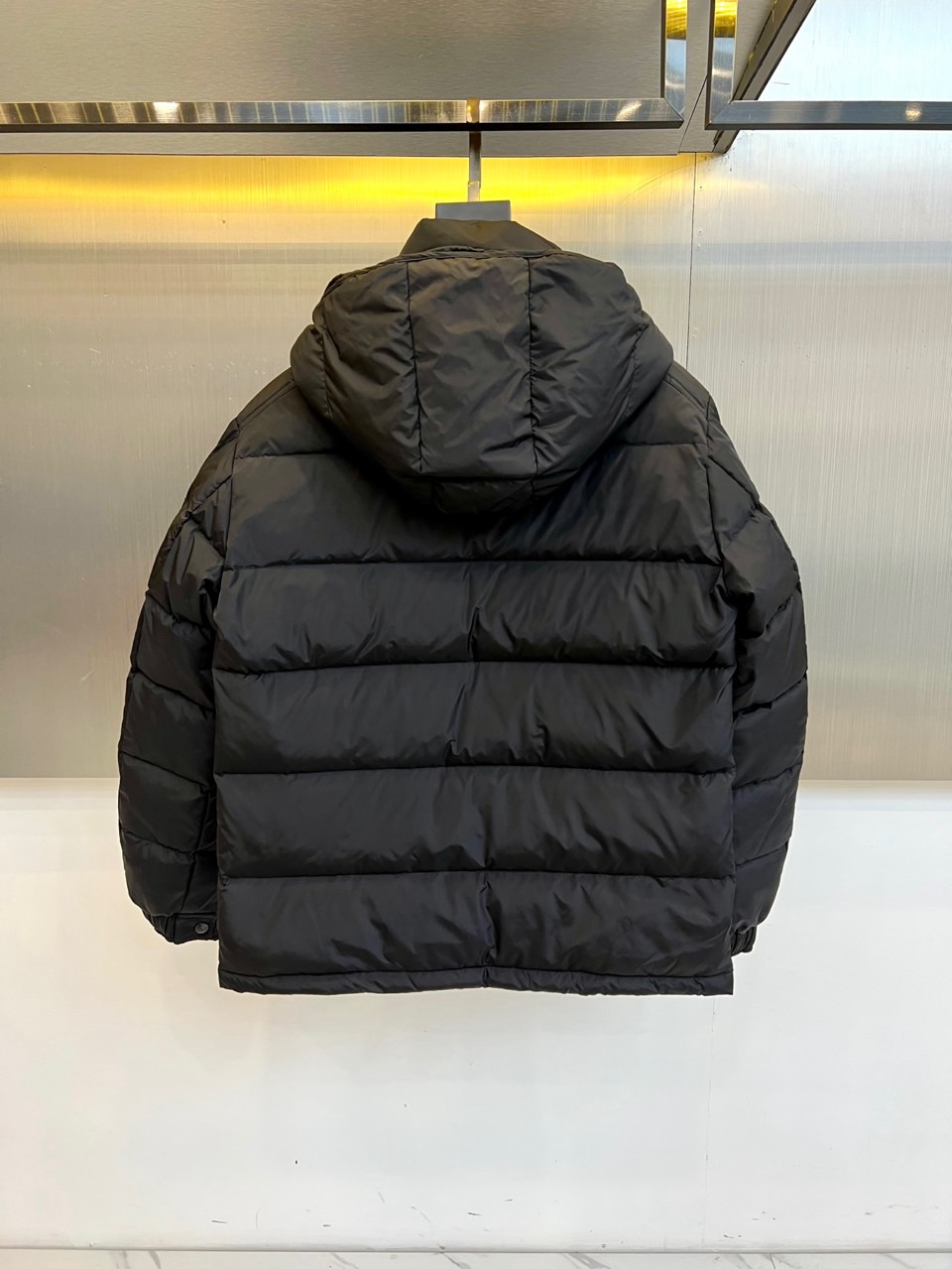 Moncler Down Jacket Cotton Blue Hooded M-l