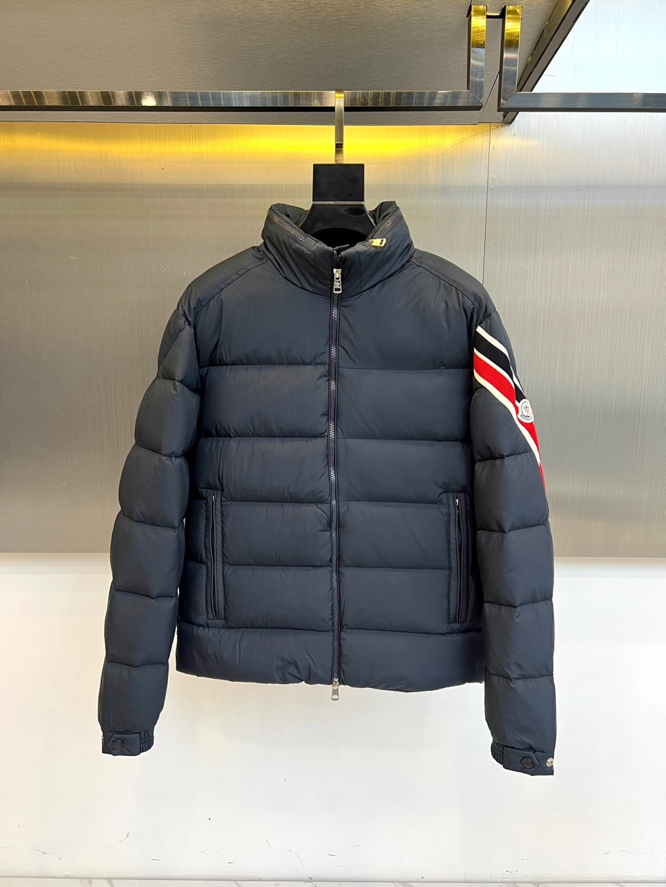 Moncler Down Jacket Goose Down Striped S-m-l
