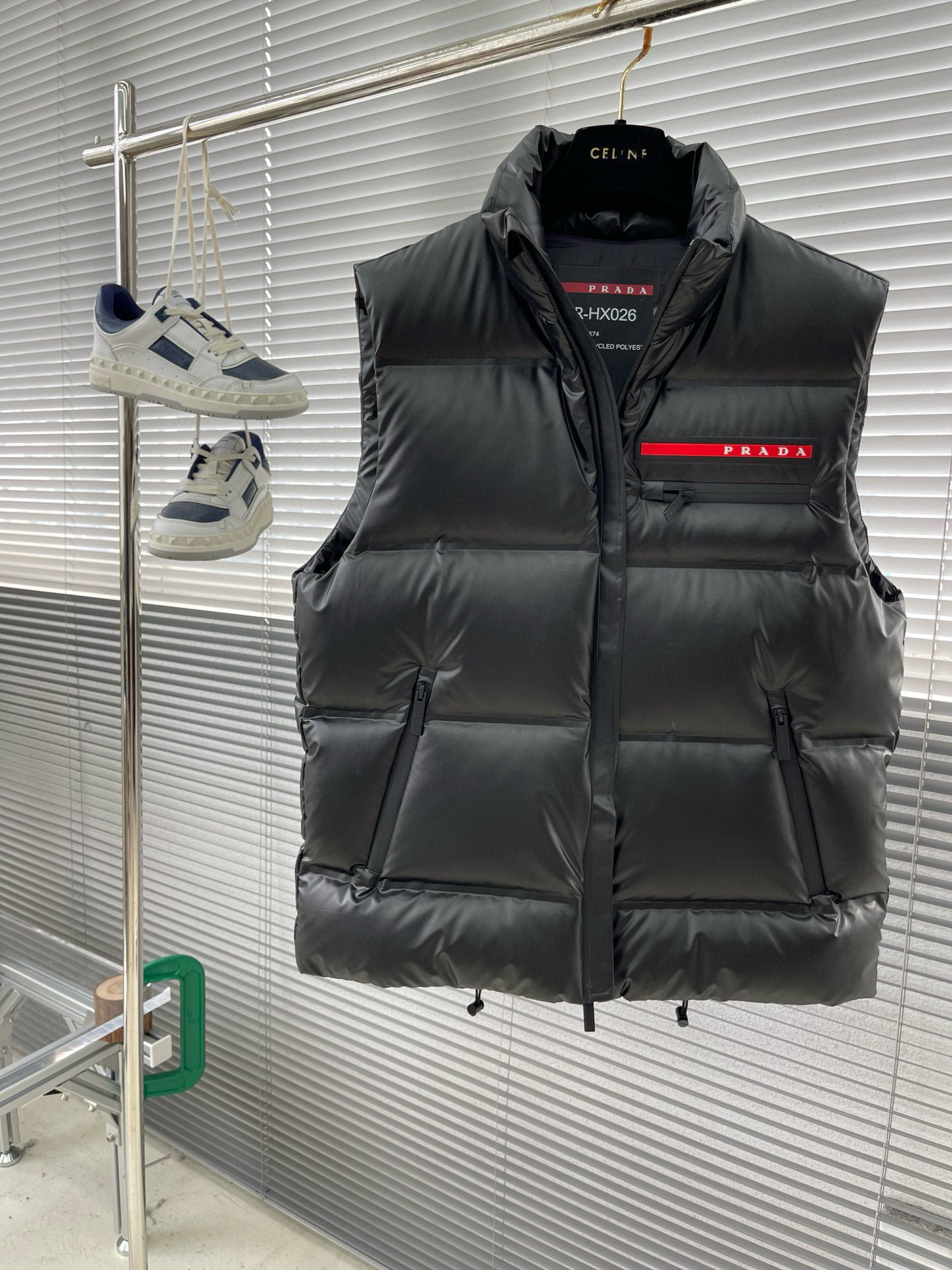 Prada Down Vest Cotton Red S-l-xl
