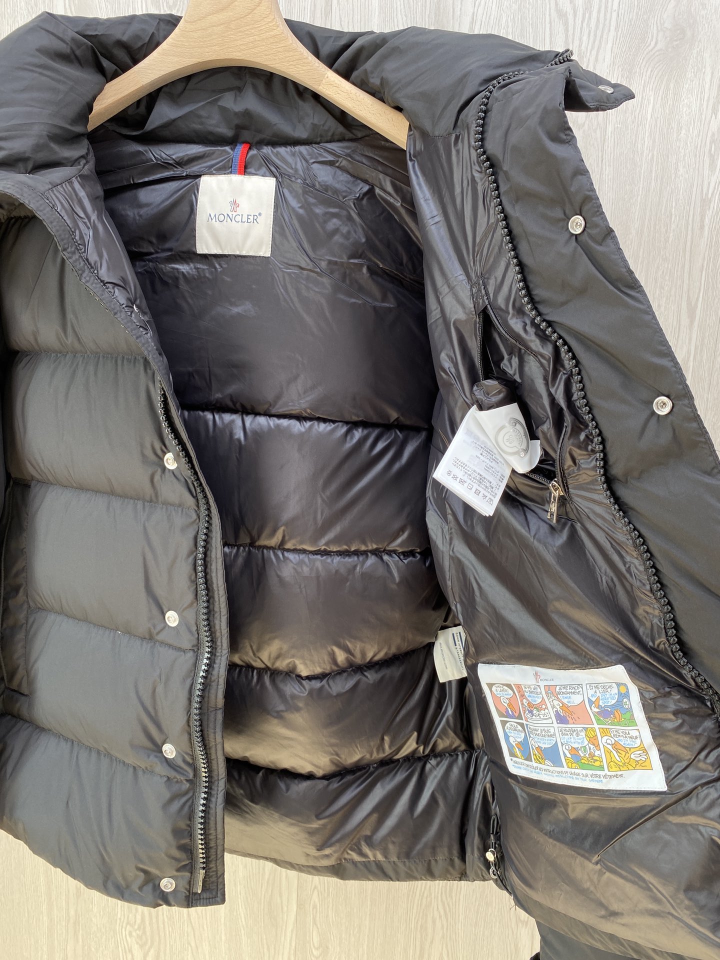 Moncler Male Down Jacket White Duck Down Hooded S-m-l