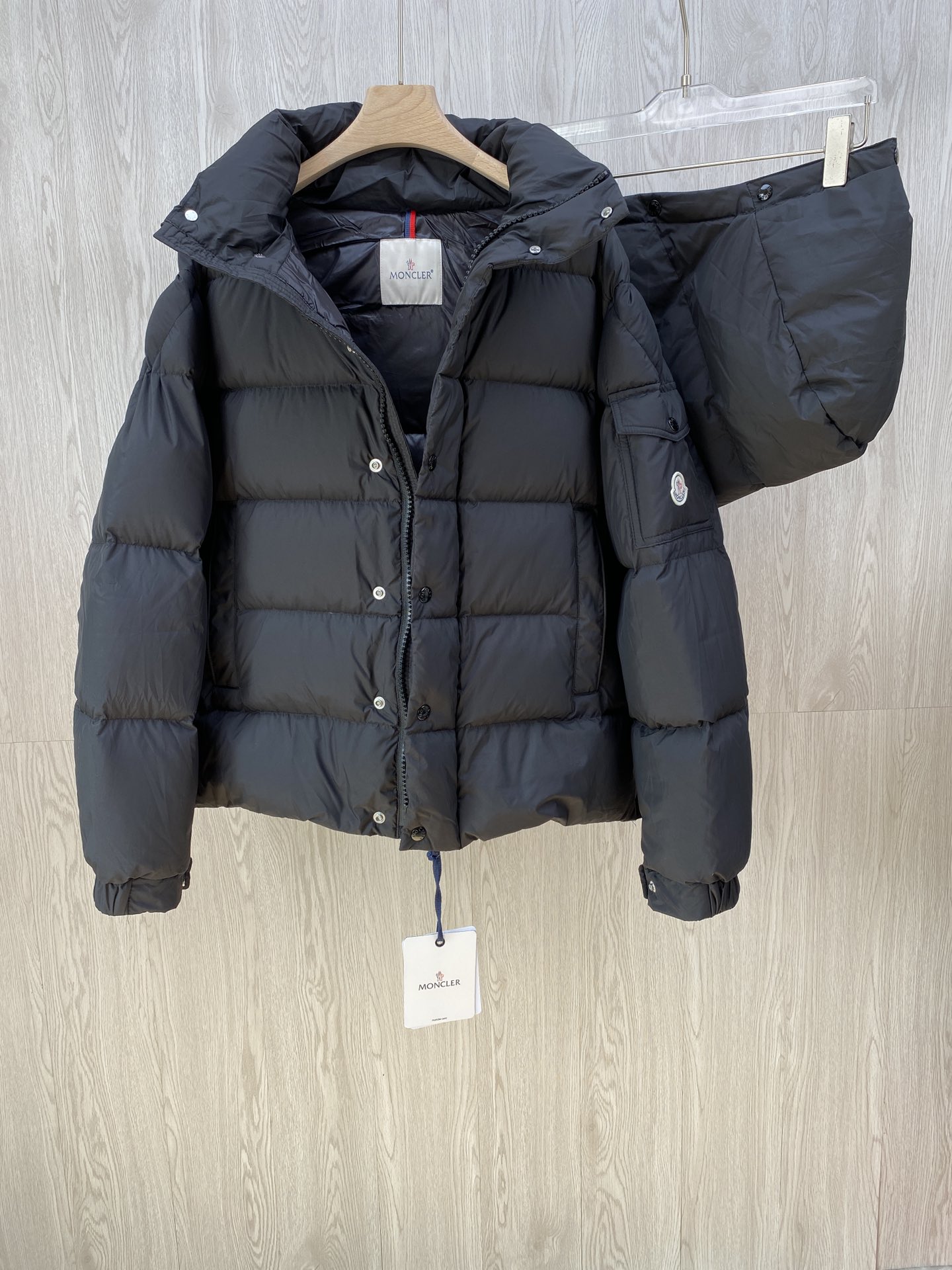 Moncler Male Down Jacket White Duck Down Hooded S-m-l