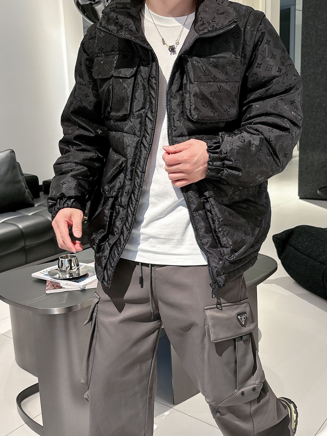 Louis Vuitton Couple Down Jacket Goose Down M-l-xl