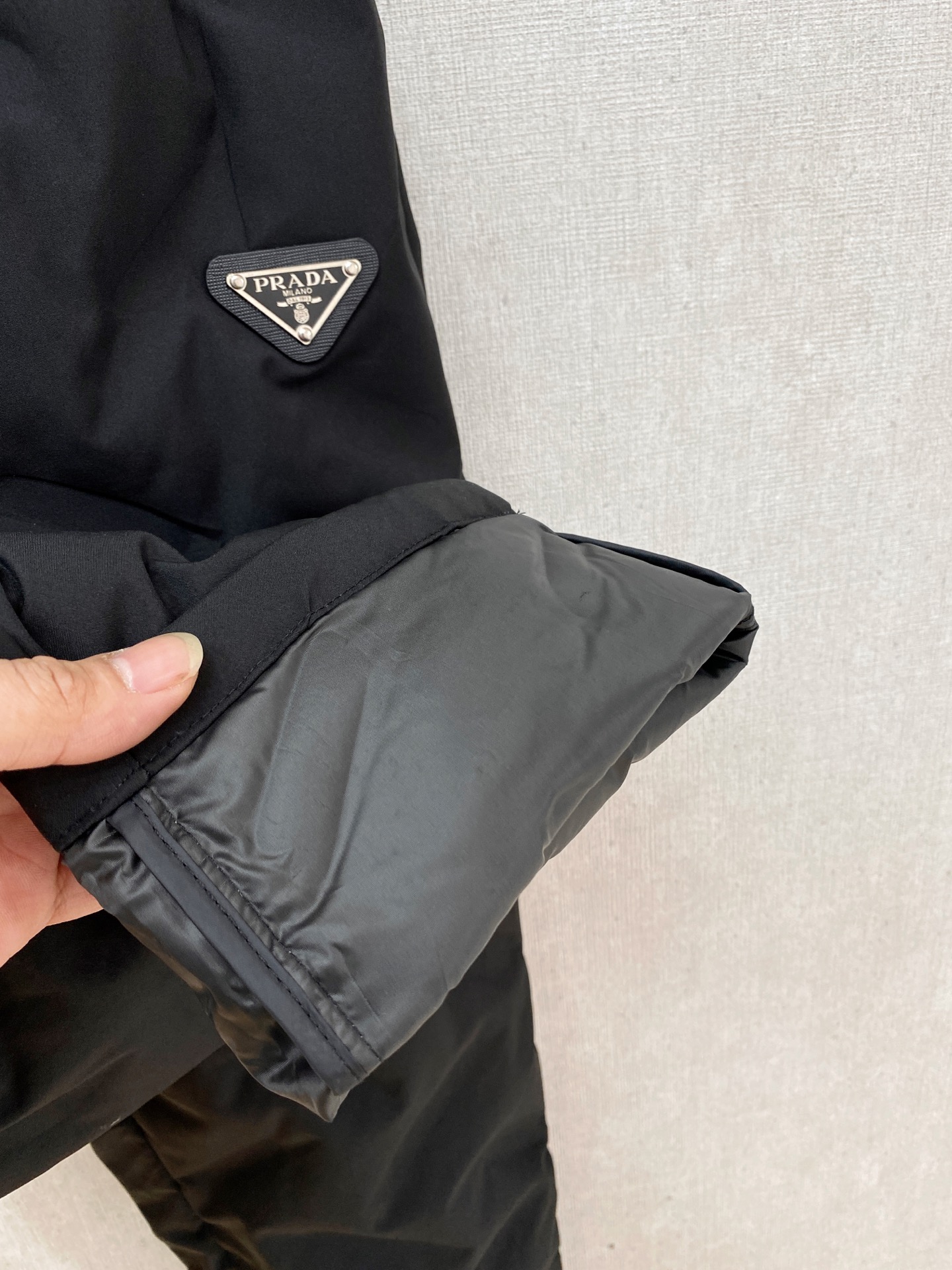 Prada Couple Basic Clothing White Duck Down Loose Fit M-xl