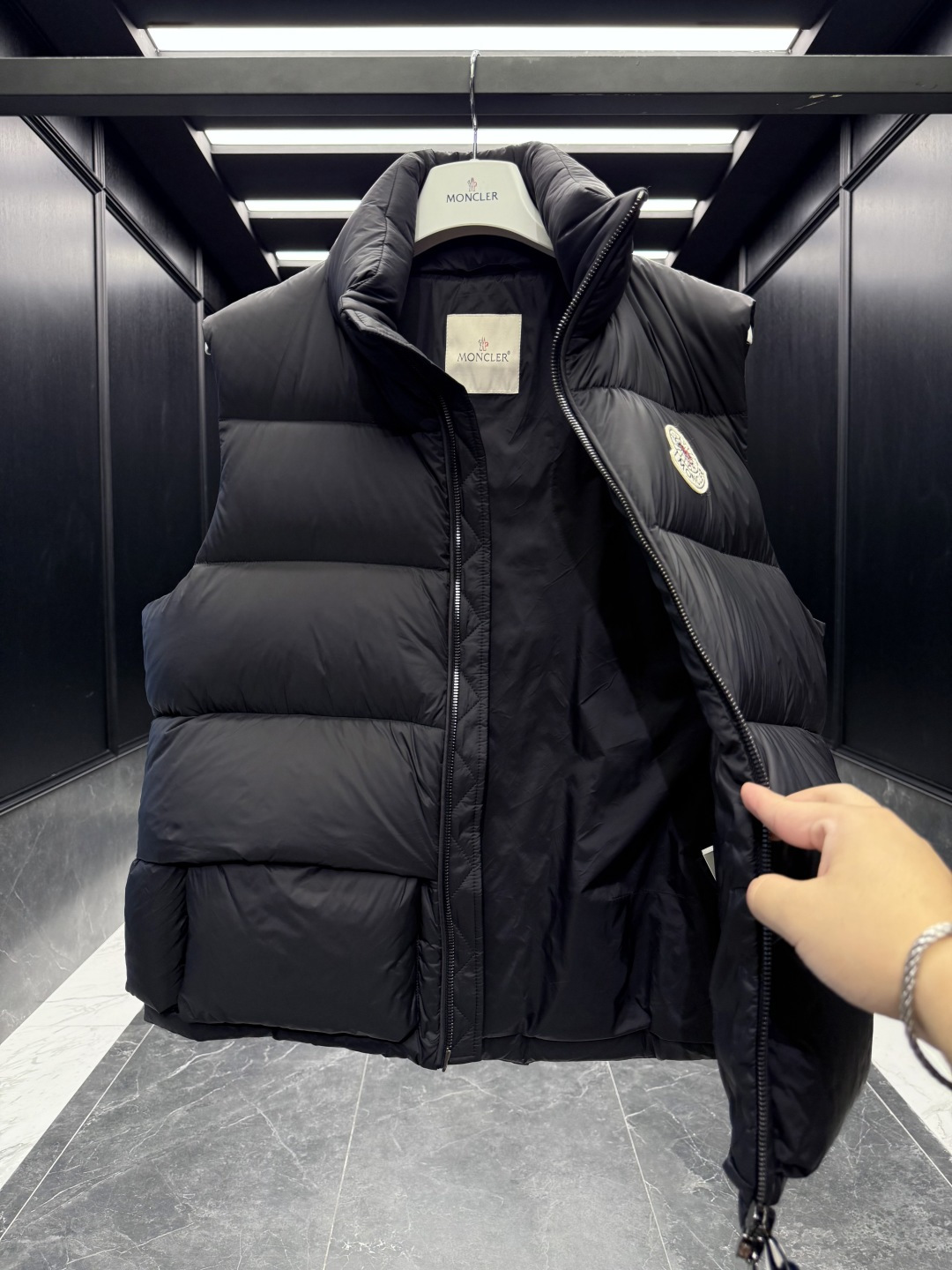 Moncler Female Down Vest Black Couple Style S-m-l