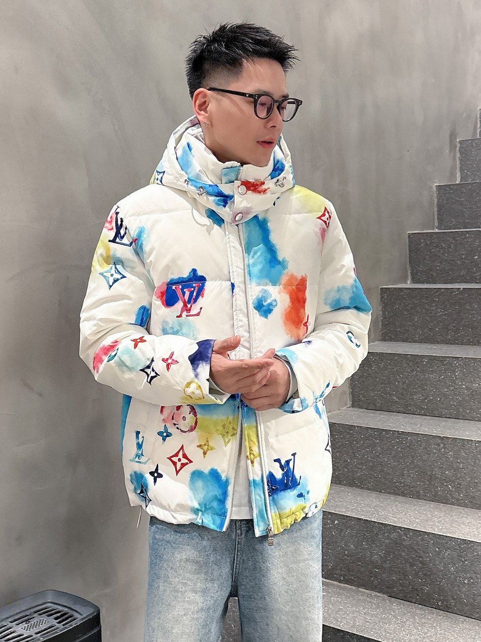 Louis Vuitton Couple Down Jacket Goose Down M-l-xl