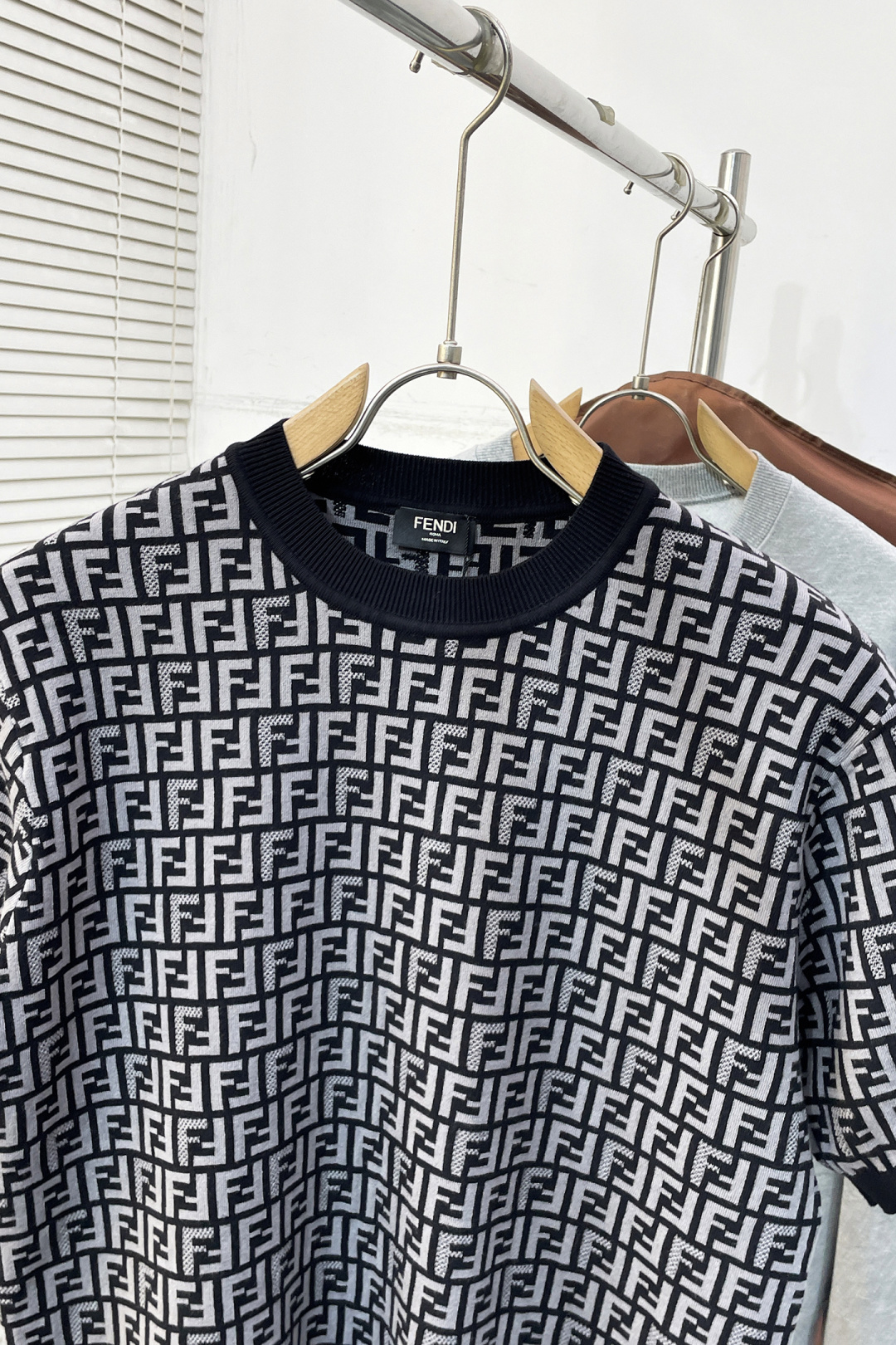 Fendi Couple Basic Clothing Knitted Black S-xl