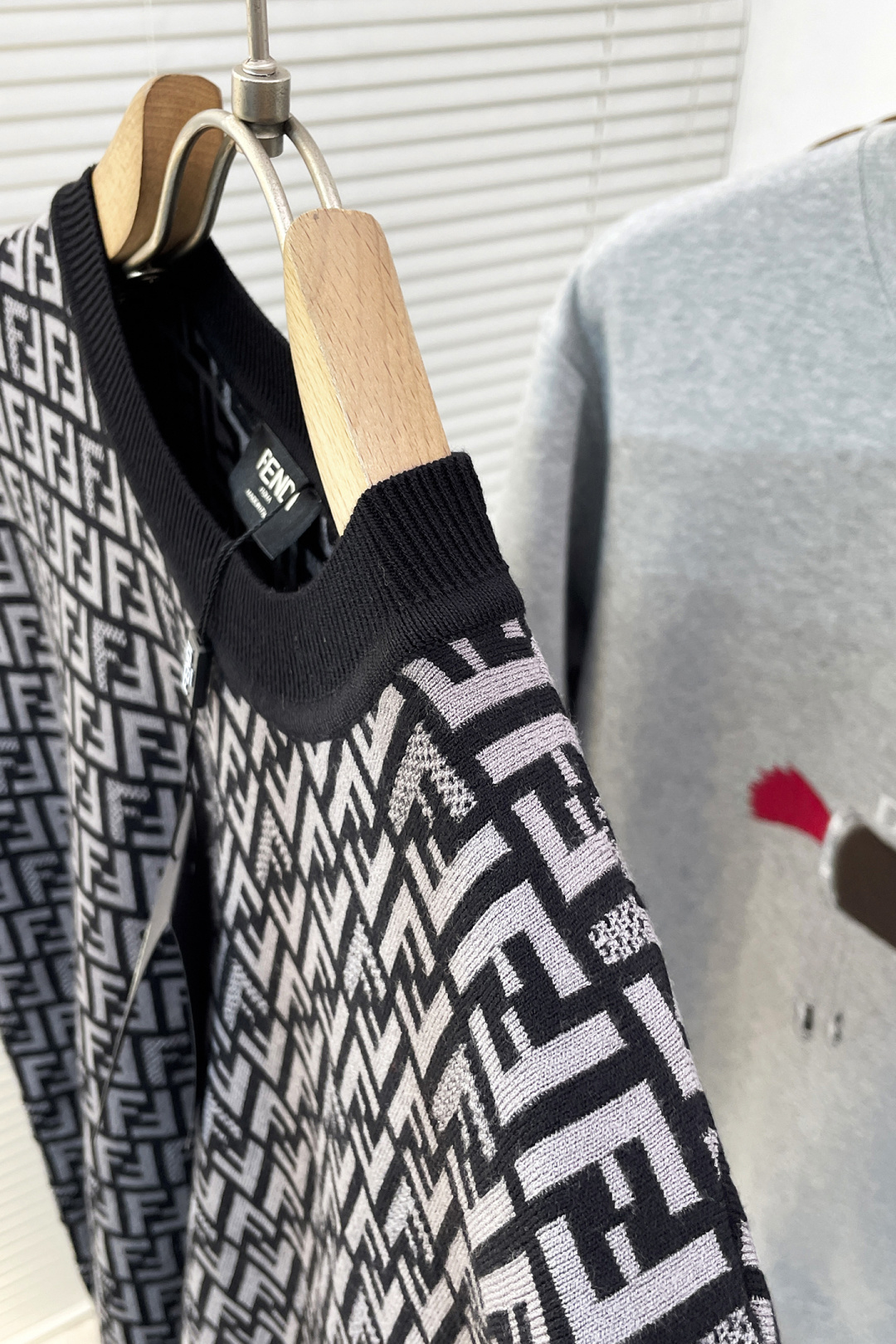 Fendi Couple Basic Clothing Knitted Black S-xl