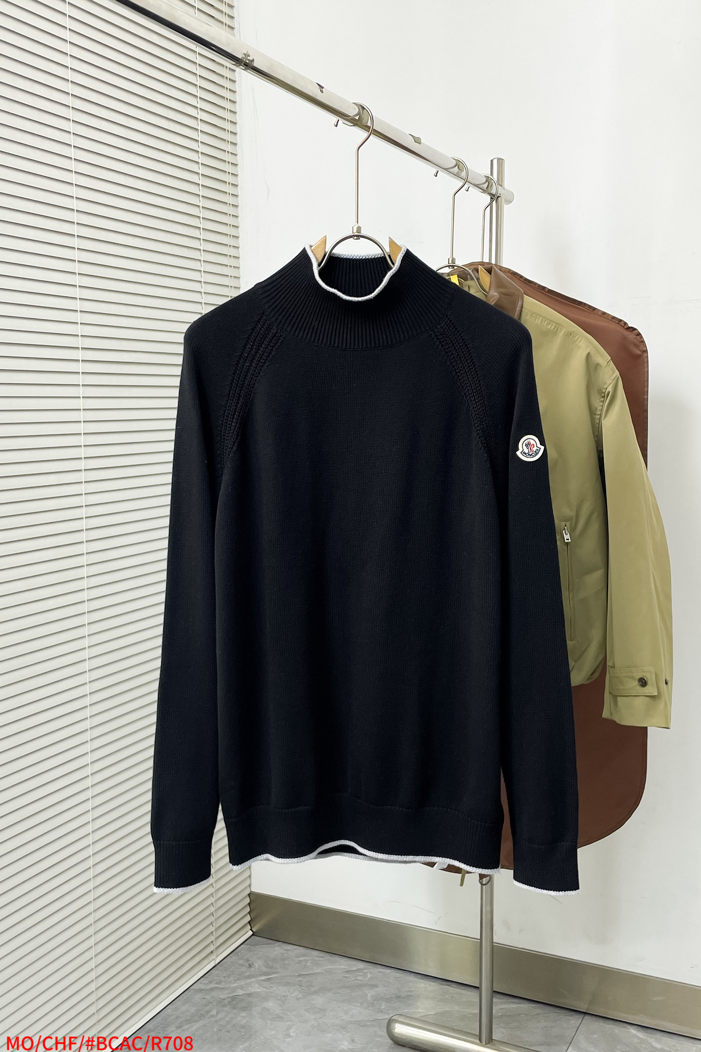 Moncler Basic Clothing Wool Gray S-m-l-xl