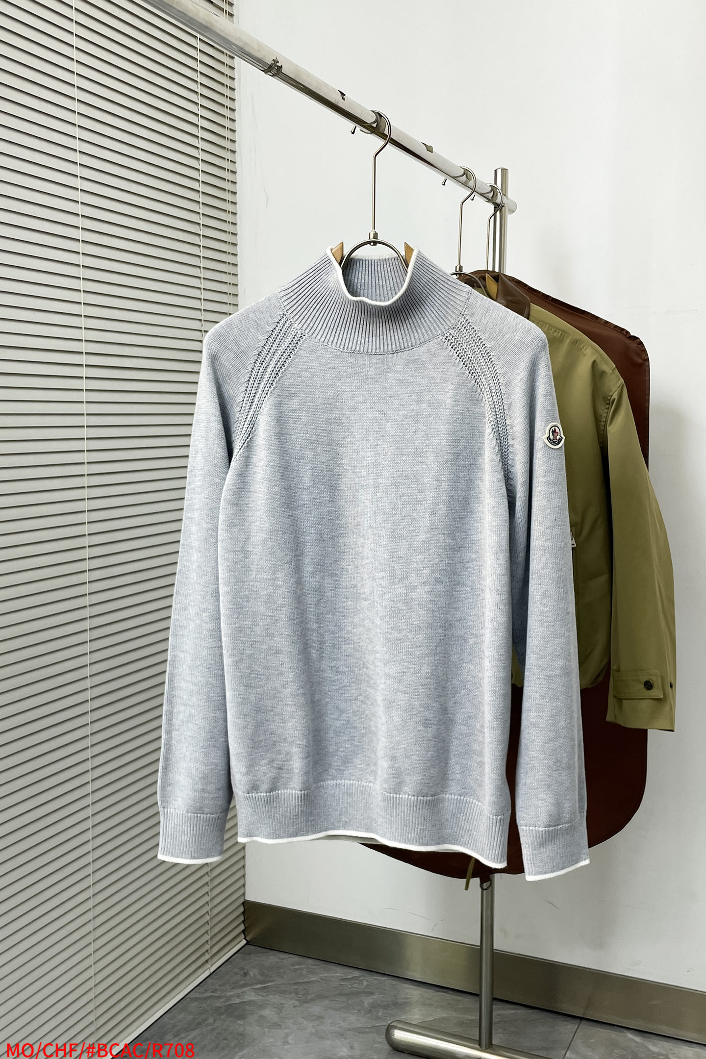 Moncler Basic Clothing Wool Gray S-m-l-xl