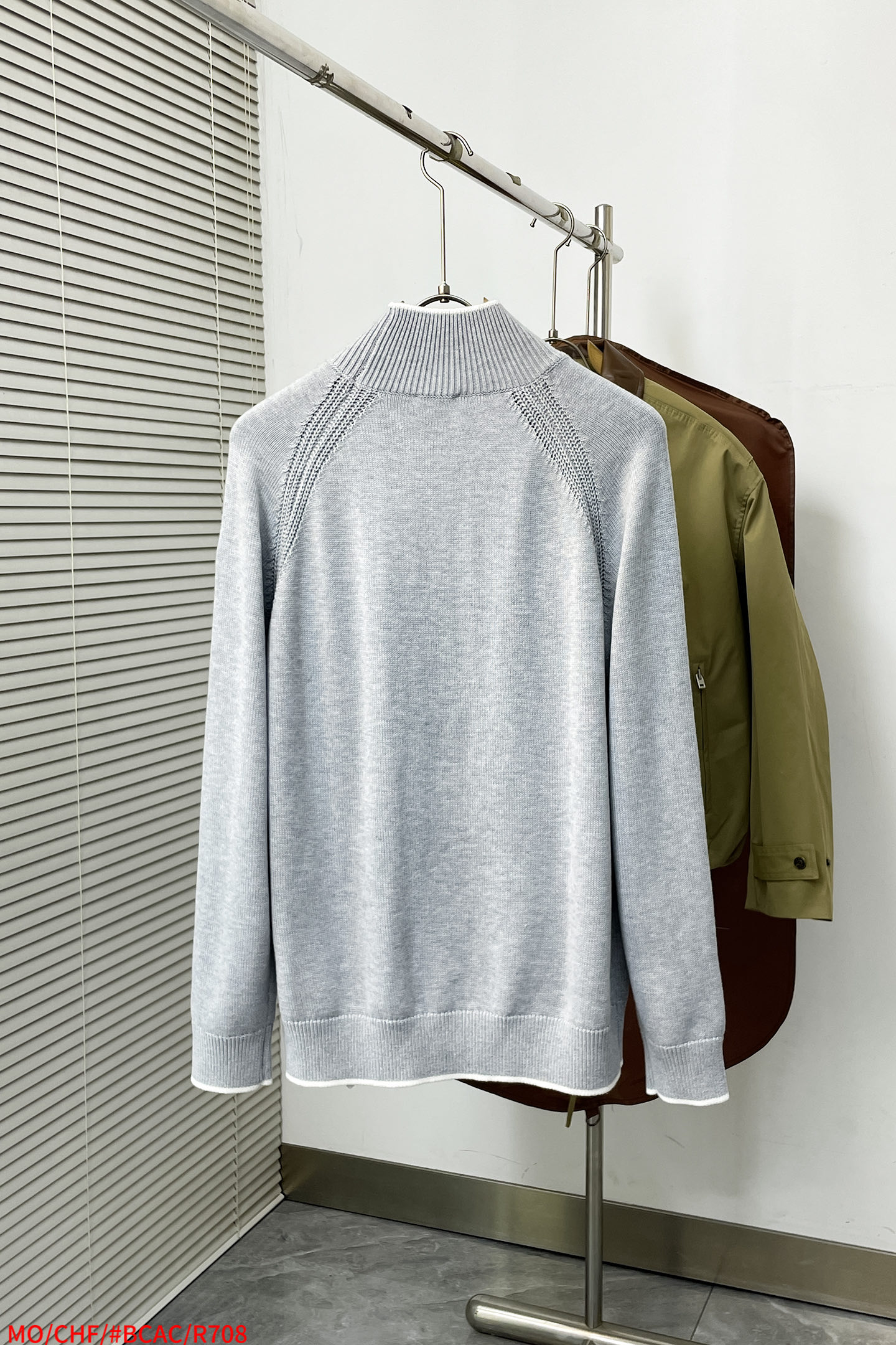 Moncler Basic Clothing Wool Gray S-m-l-xl