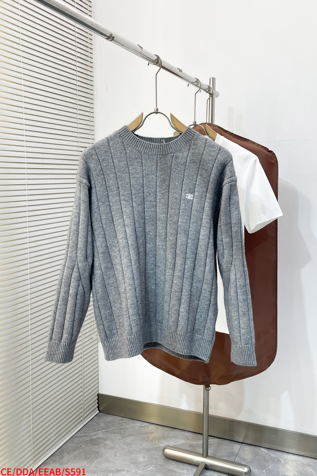 Balenciaga Shirt Wool Gray Loose Fit Xs-s-l
