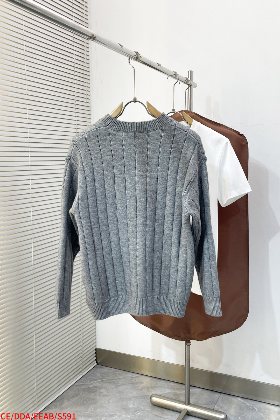 Balenciaga Shirt Wool Gray Loose Fit Xs-s-l