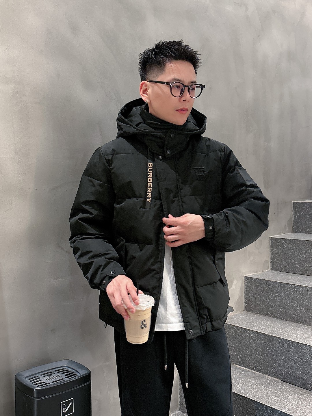 Burberry Couple Down Jacket Goose Down M-l-xl