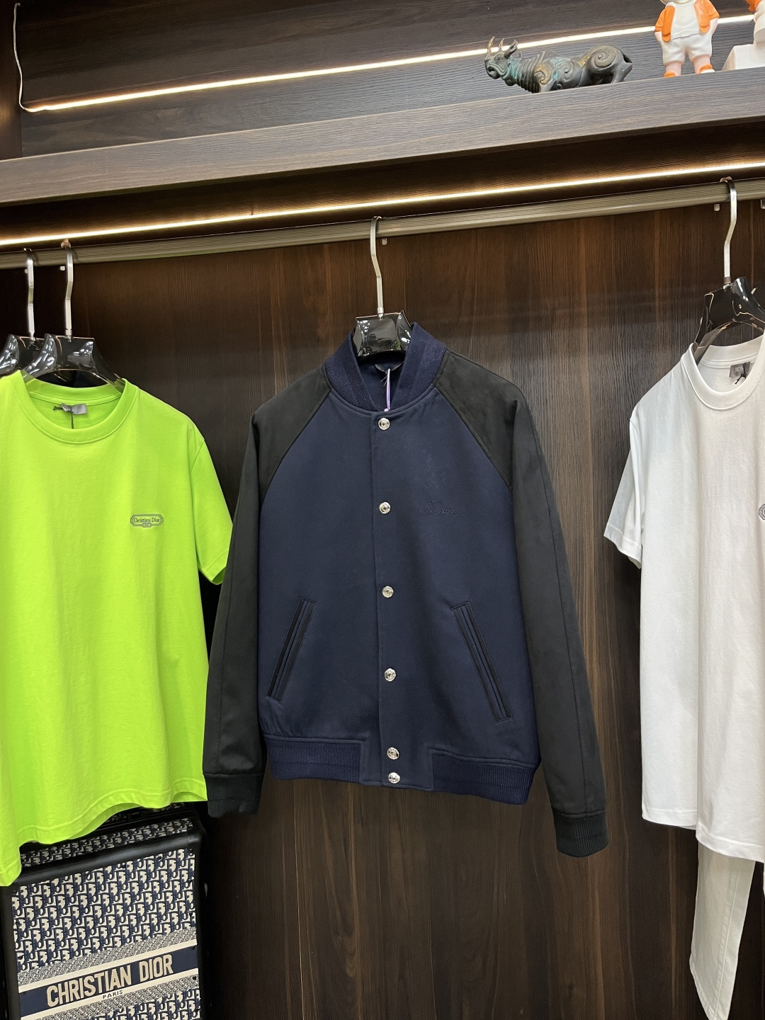 Dior Male Jacket Cotton Blue