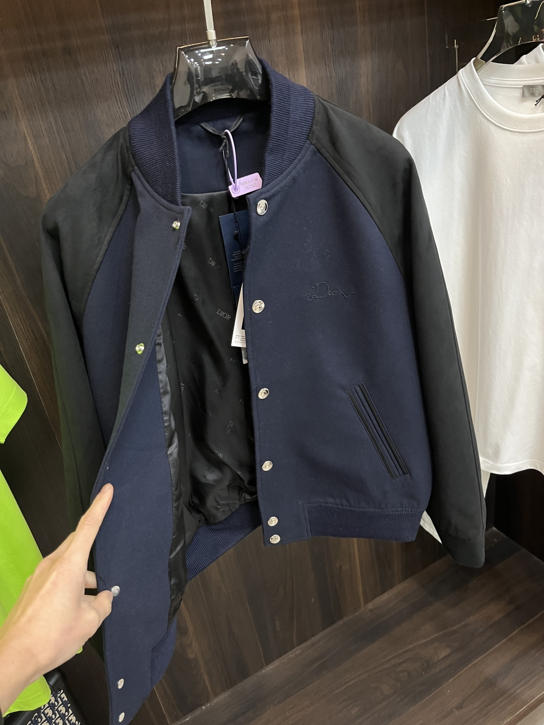 Dior Male Jacket Cotton Blue